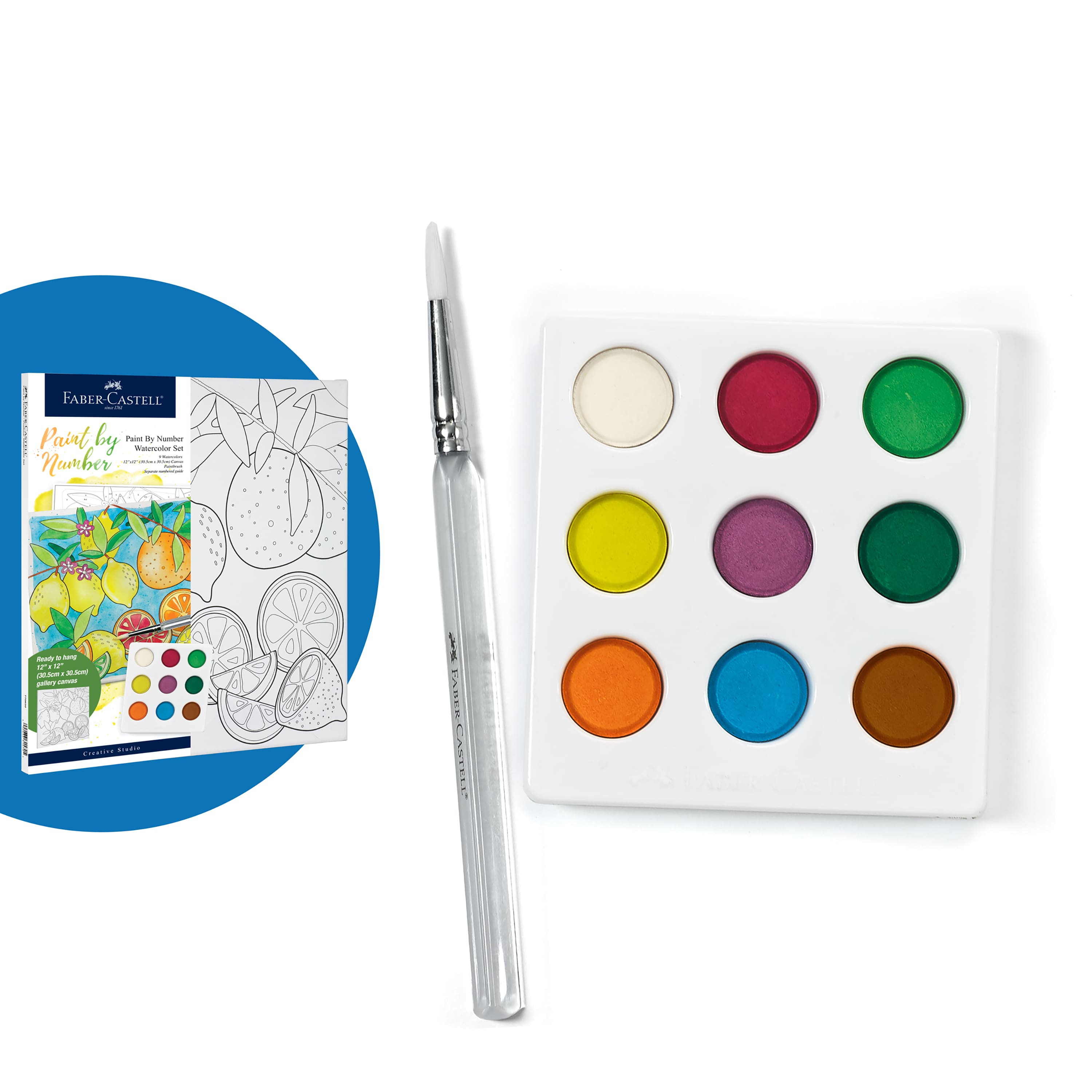 Faber-Castell Produce Paint by Number Watercolor Set