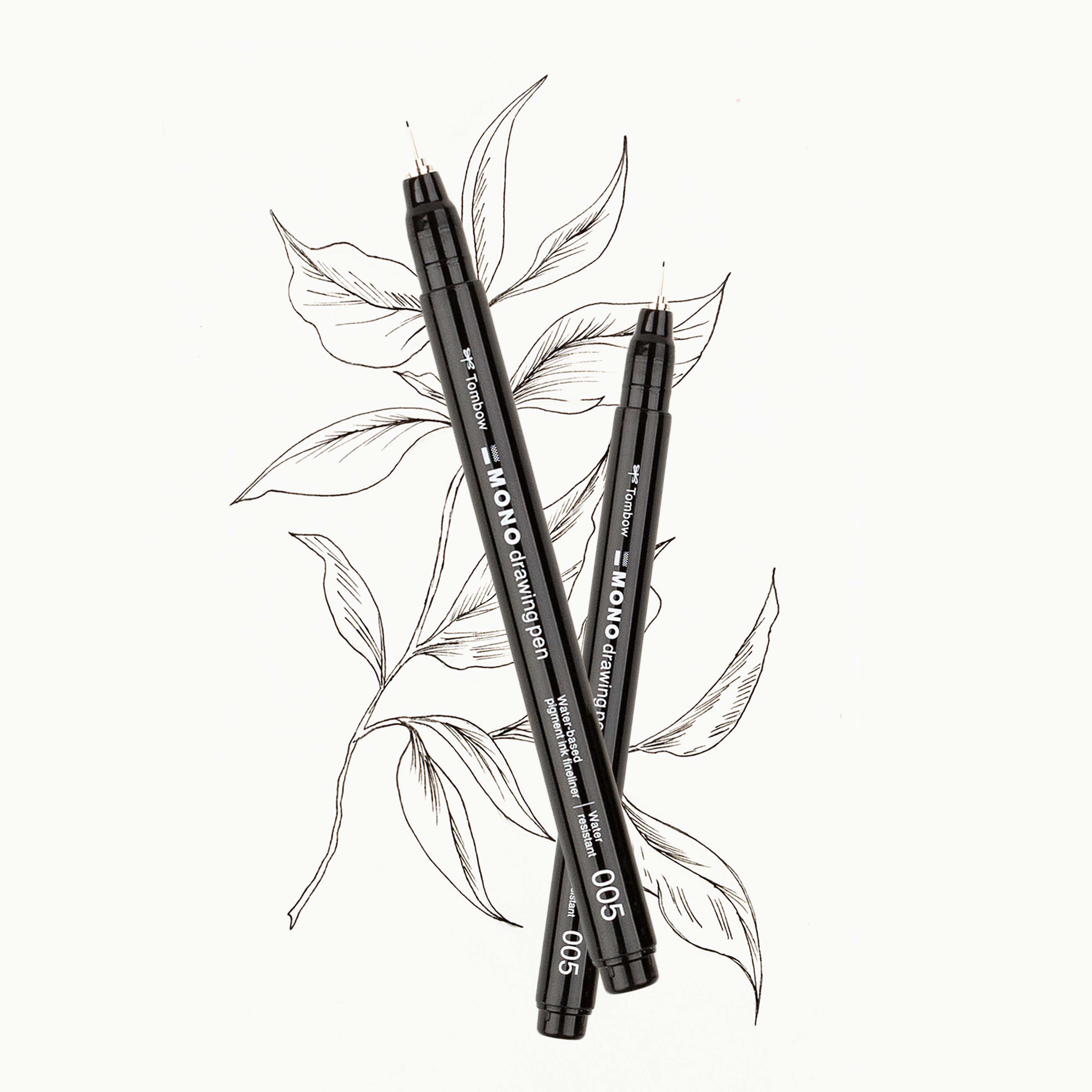 Tombow MONO 005 Black Drawing Pens, 2ct.