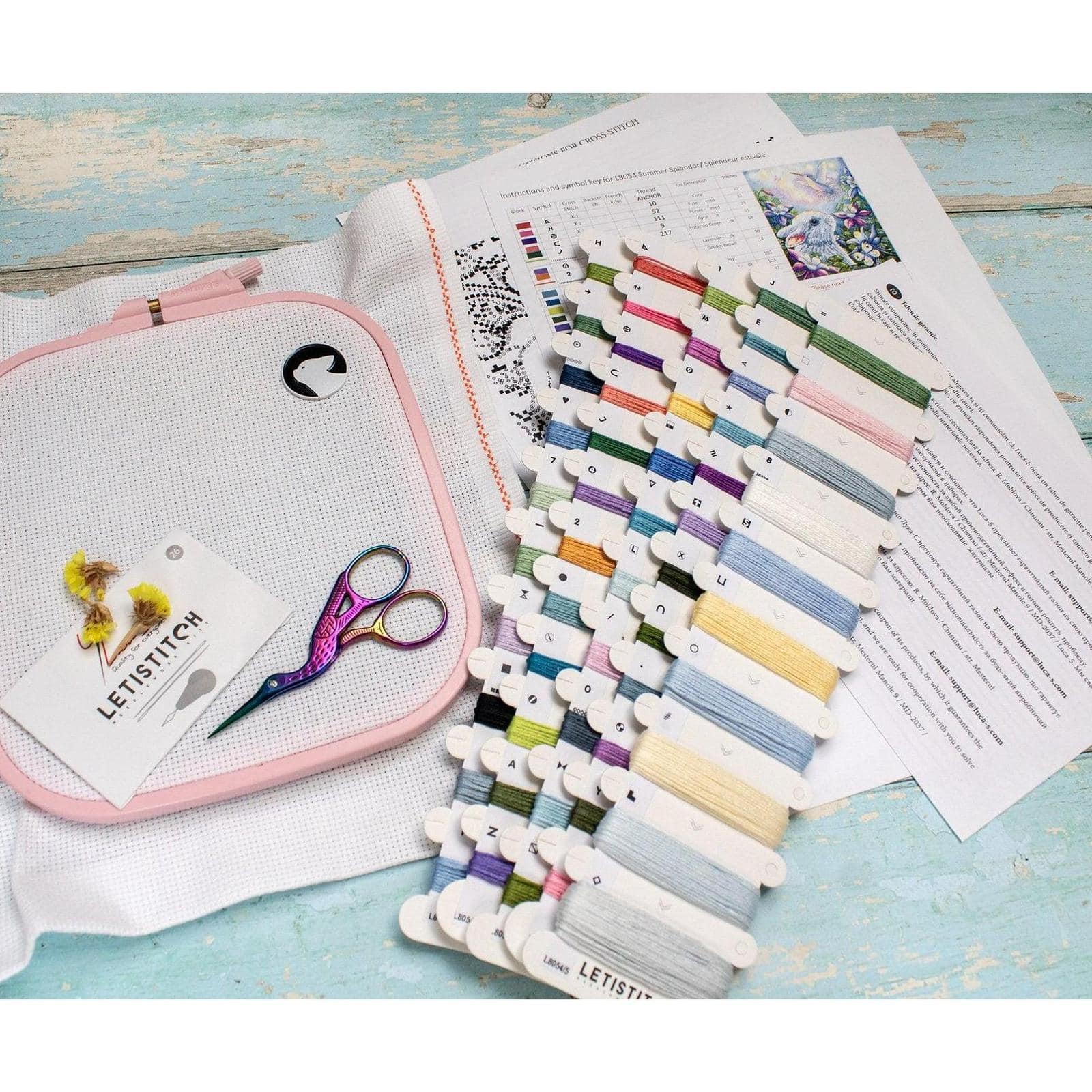 Letistitch Summer Splendor Counted Cross Stitch Kit