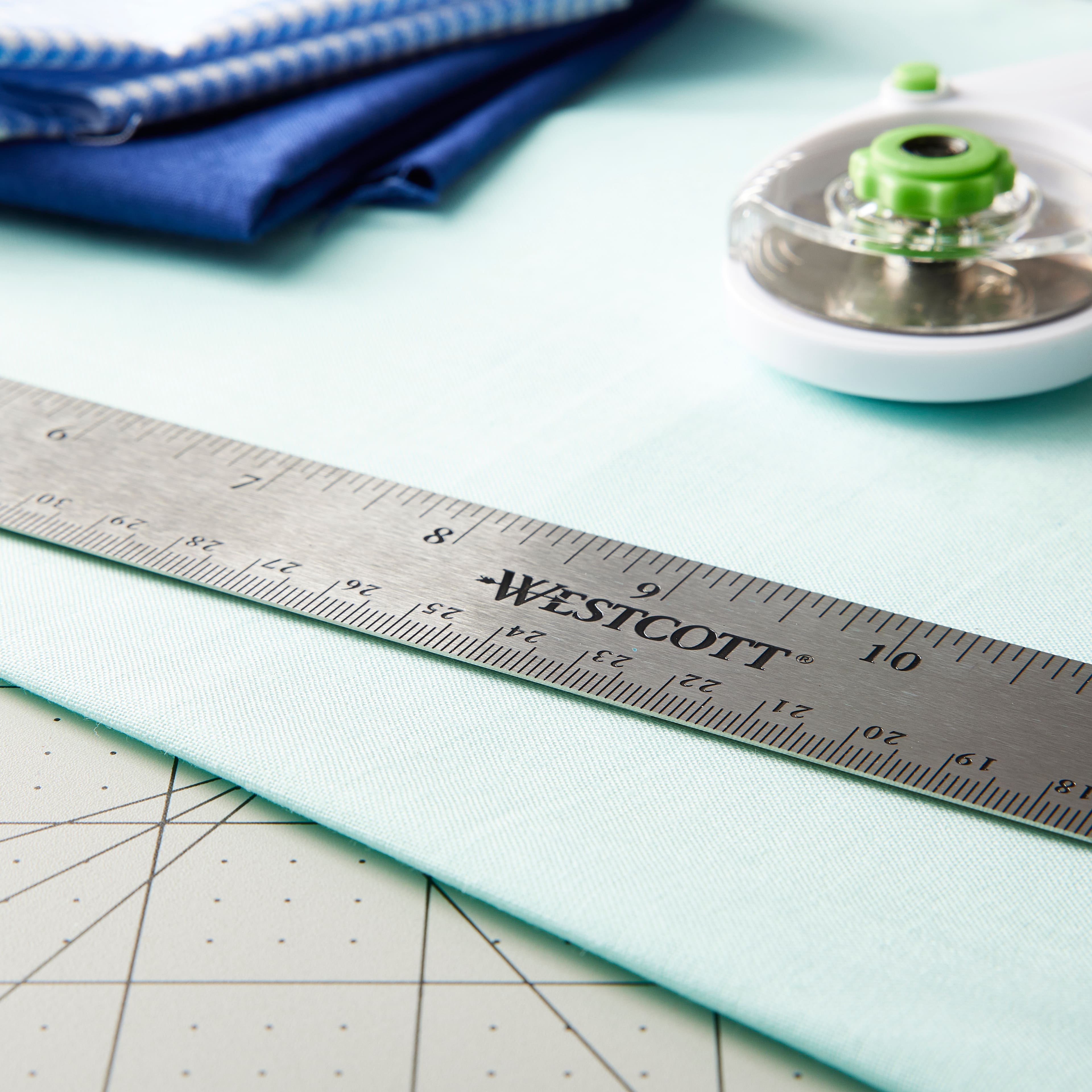 18 Inch Stainless Steel Metal Ruler - The Compleat Sculptor
