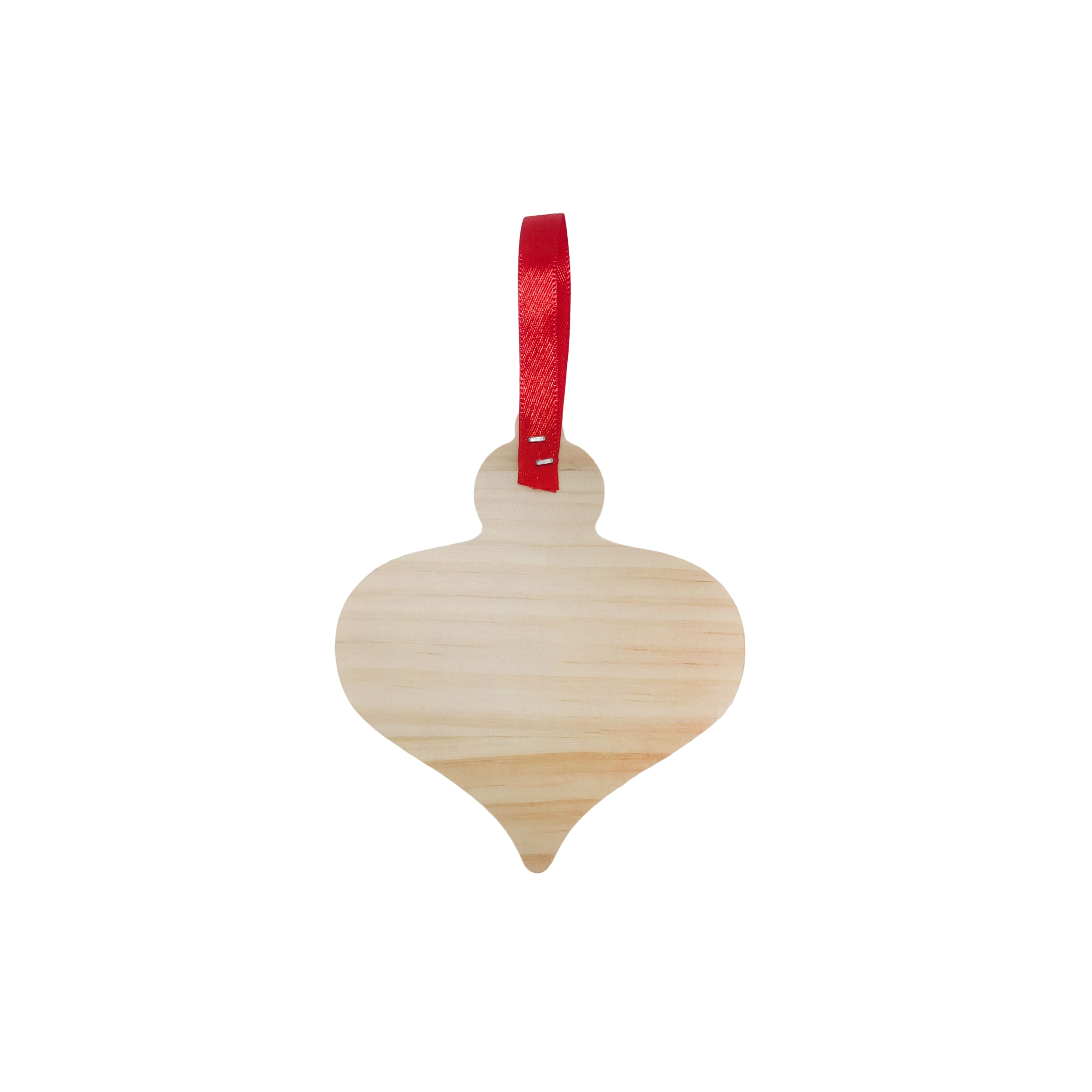 4&#x22; Onion Shaped DIY Pinewood Ornament by Make Market&#xAE;