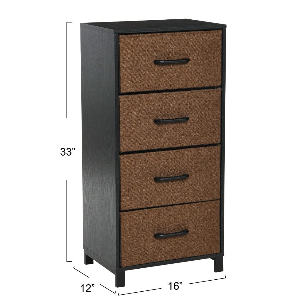 Household Essentials 33&#x22; 4-Drawer Dresser