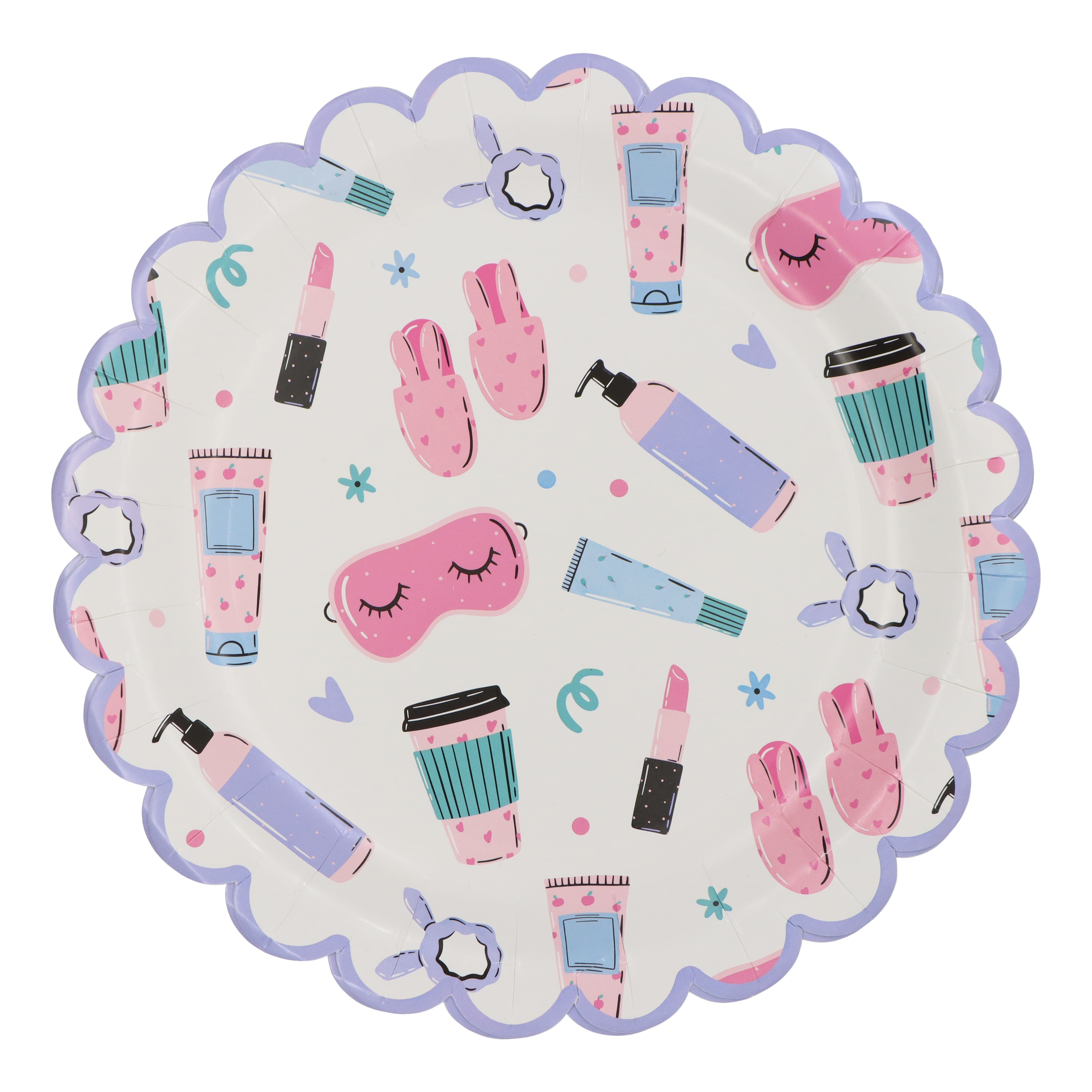 9&#x22; Scalloped Spa Day Dinner Plates, 8ct. by Celebrate It&#x2122;