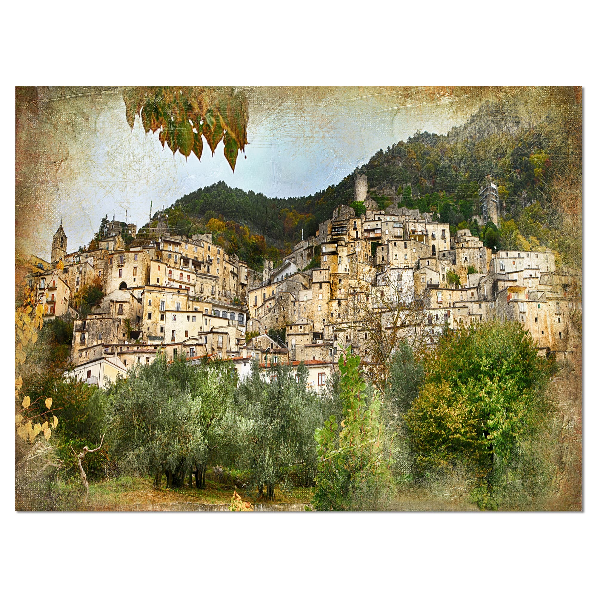Designart - Old Italian Villages - Landscape Photography Canvas Art Print