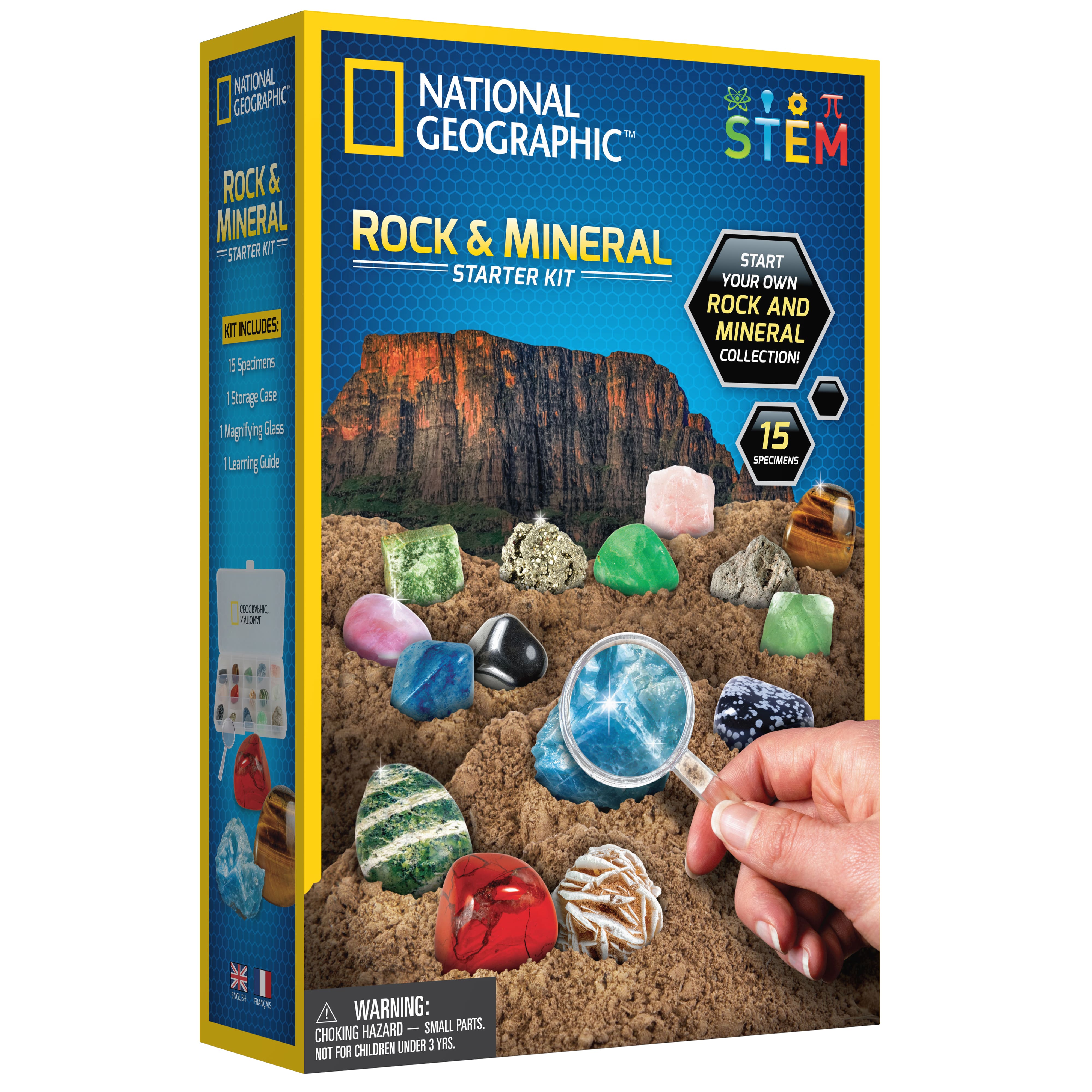Great box of minerals for a starter kit Qty 1 set Gemstone Collection Box 