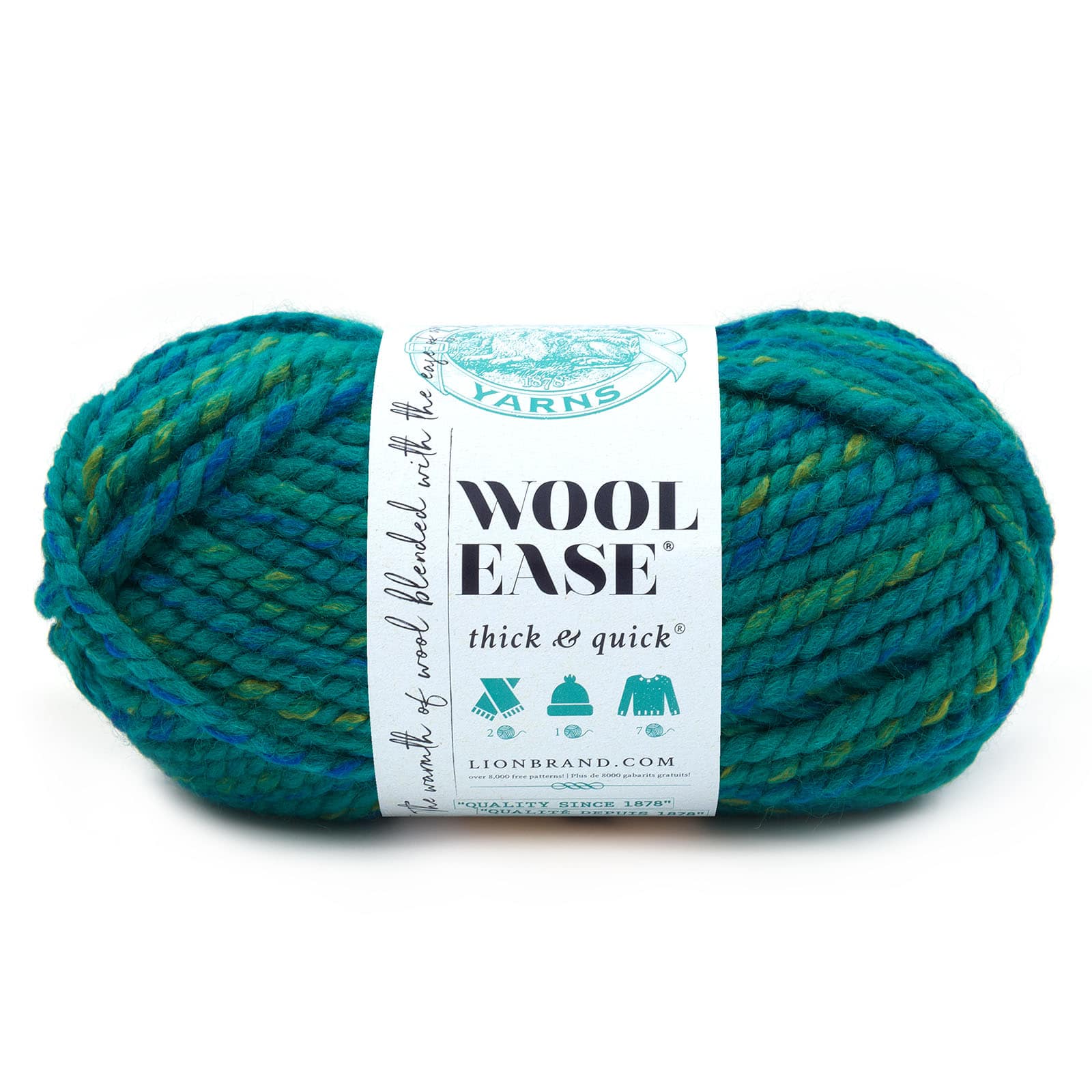 15 Pack: Lion Brand® Wool-Ease® Thick & Quick® Variegated Yarn