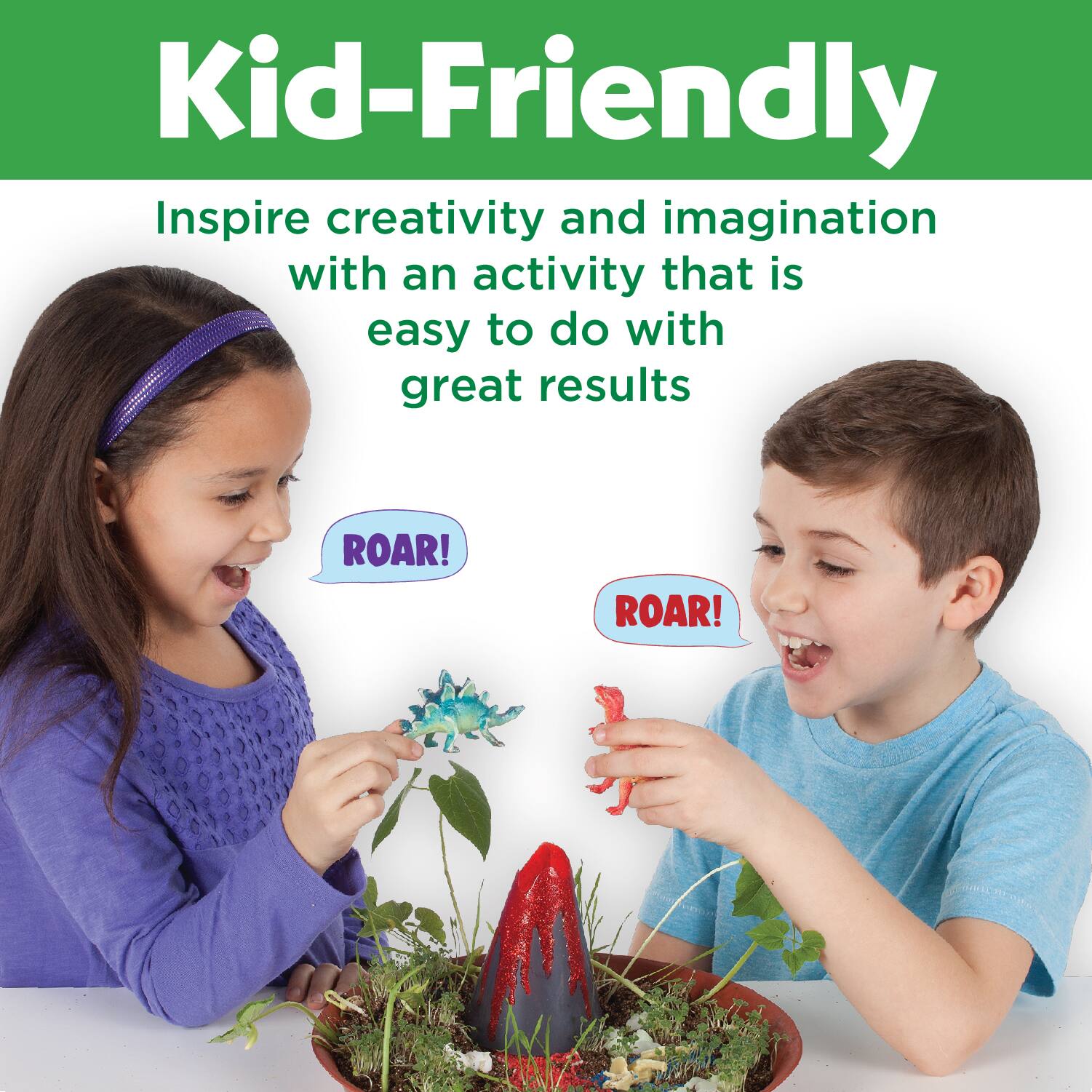 Creativity for Kids Grow N&#x27; Glow Dinosaur Habitat Kit