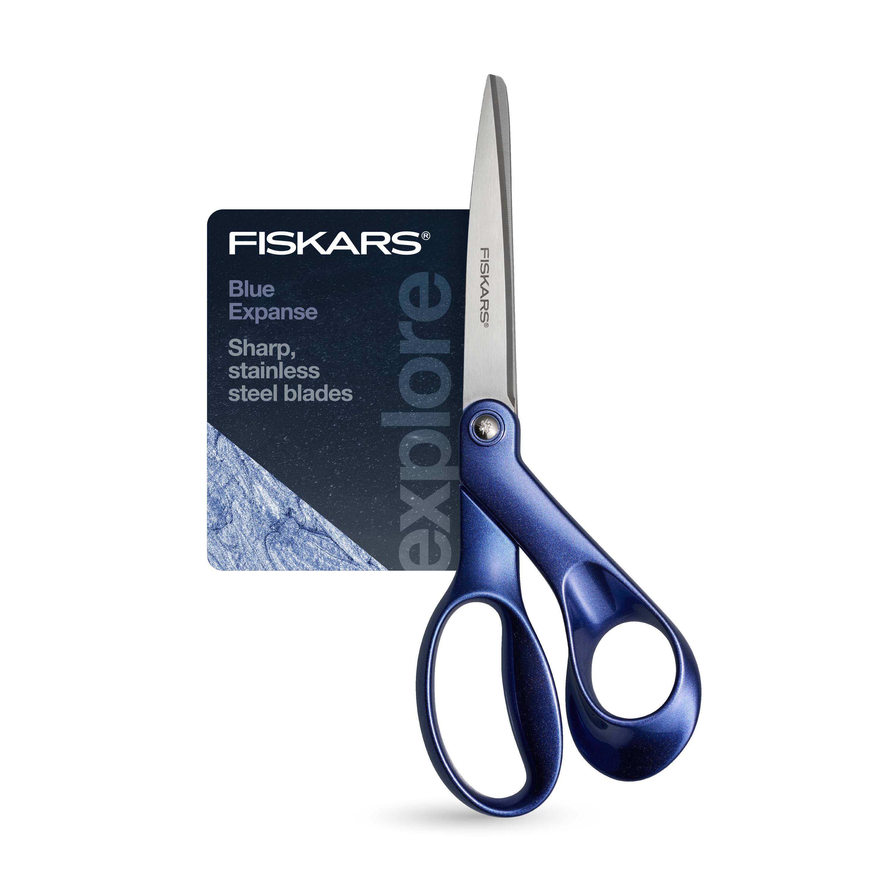 Fiskars&#xAE; Explore 8&#x22; Blue Expanse Metallic Scissors
