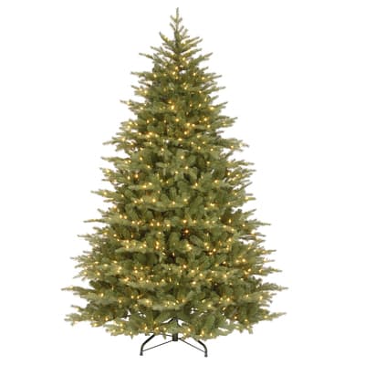 7.5ft. Pre-Lit Feel-Real® Nordic Spruce® Medium Artificial Christmas ...