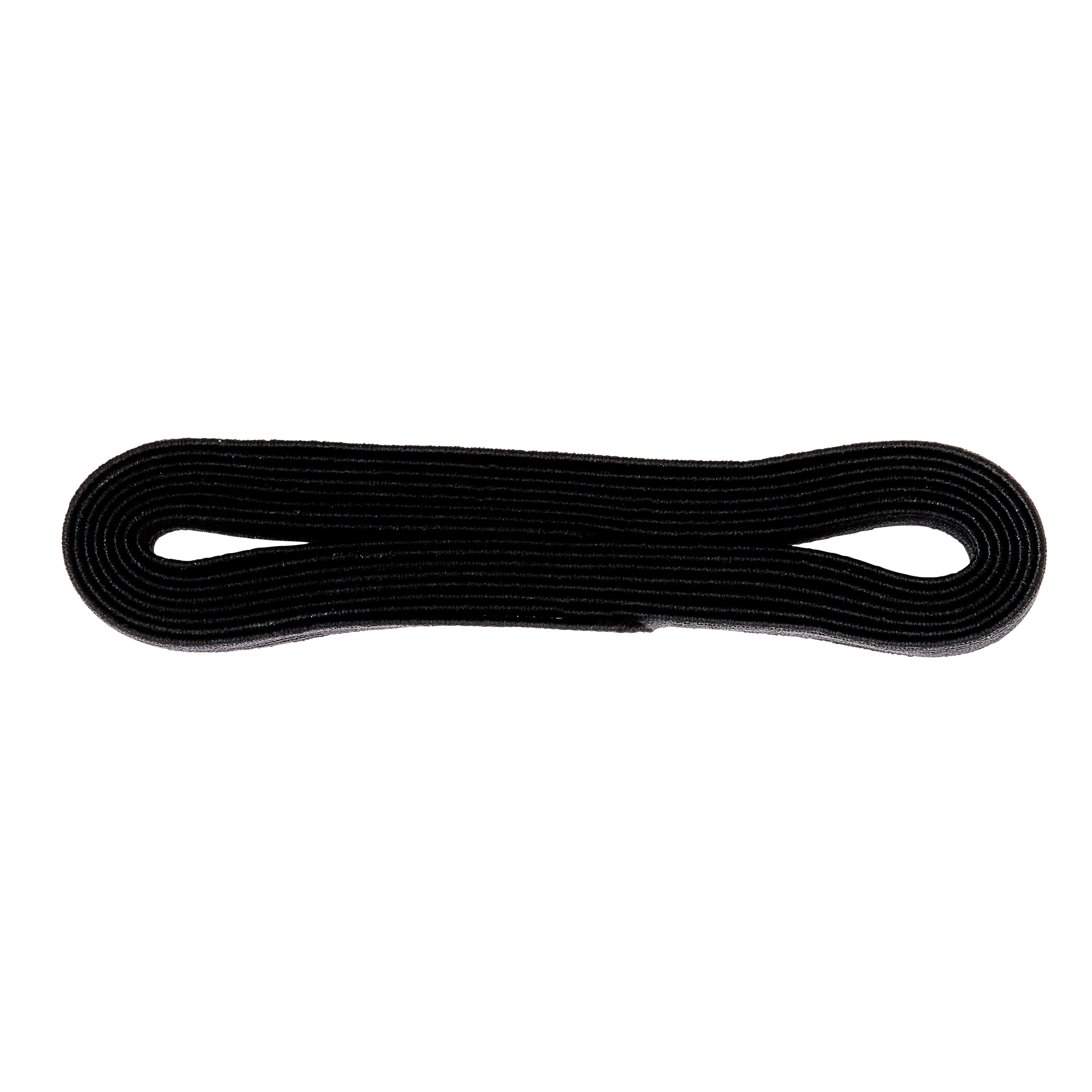 24 Pack: 1/2" Black Braided Elastic by Loops & Threads™