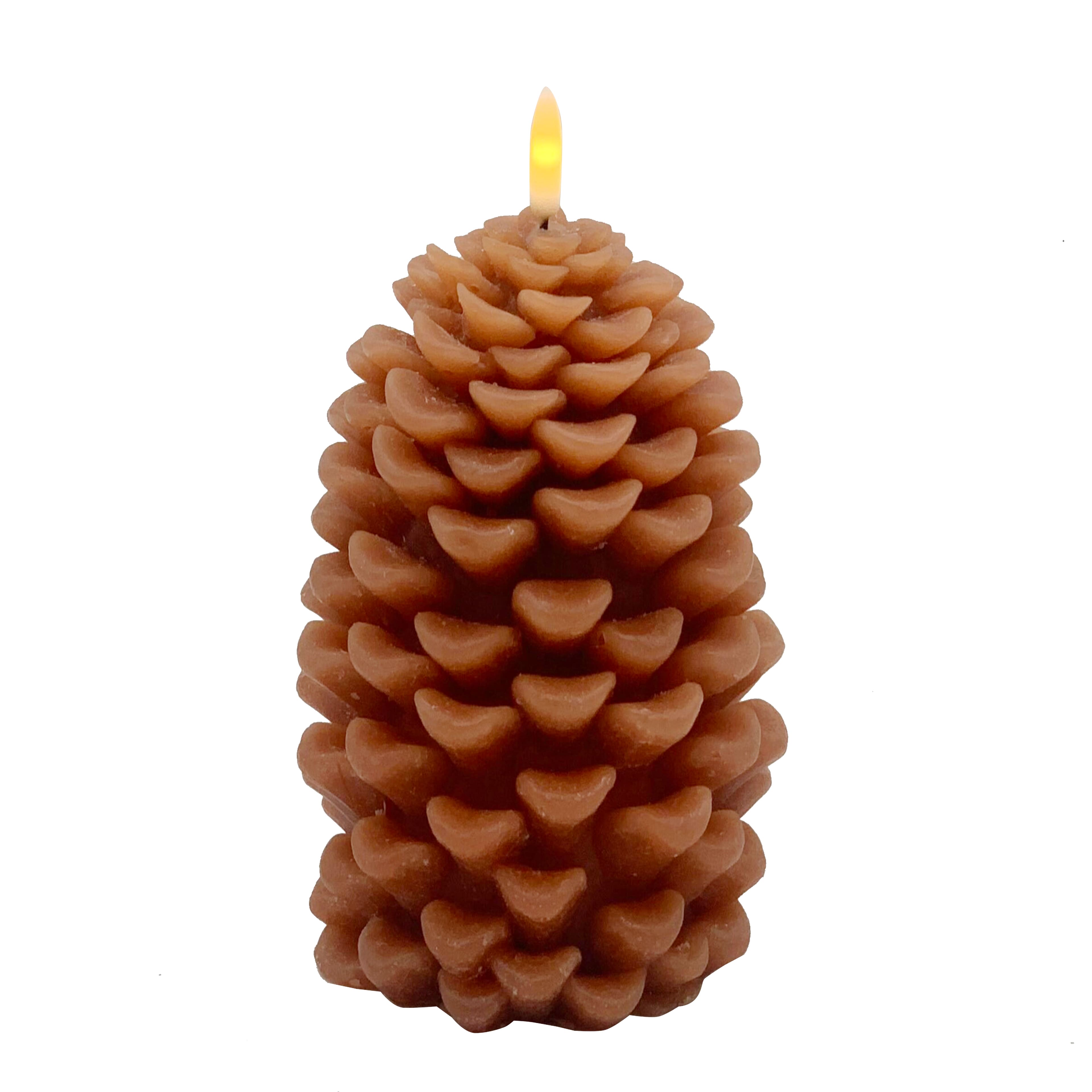 6&#x22; Brown LED Pinecone Candle by Ashland&#xAE;