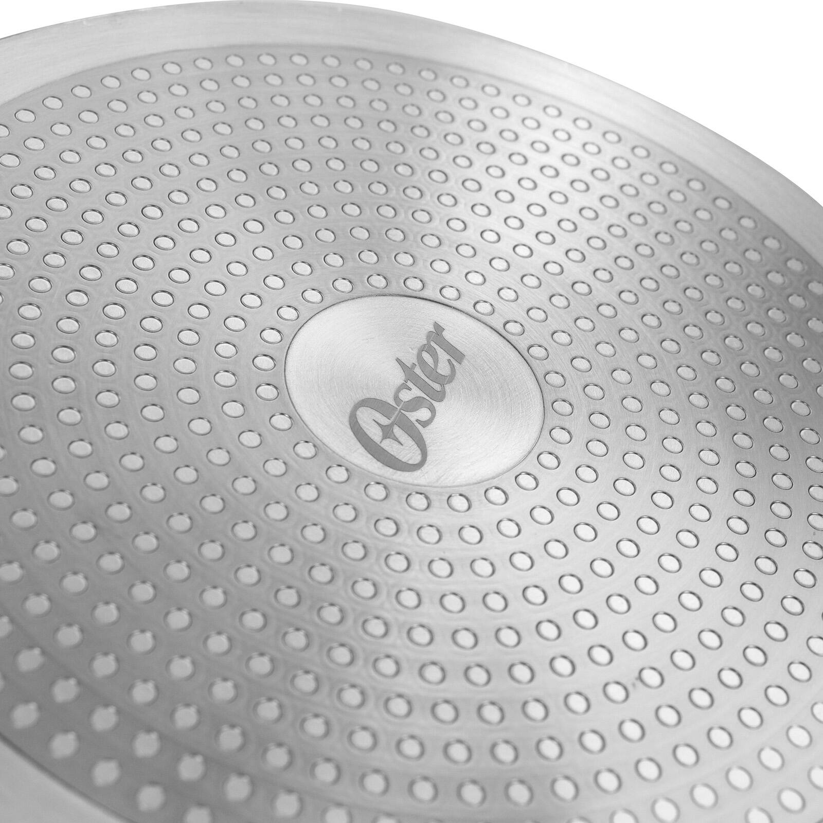 Oster Corbett 12'' Red Nonstick Aluminum Frying Pan