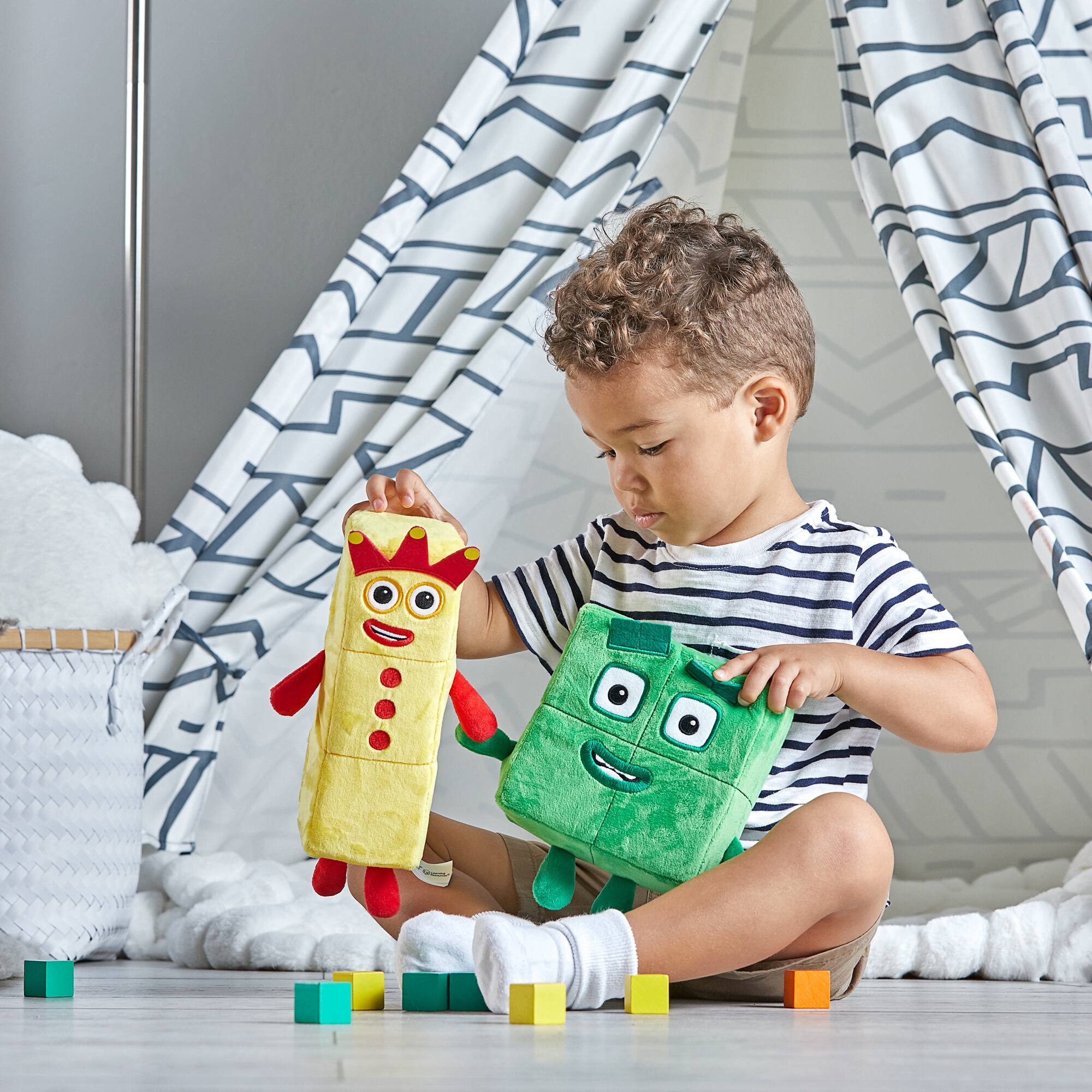hand2mind&#xAE; Numberblocks 3 &#x26; 4 Playful Pals Plush Set