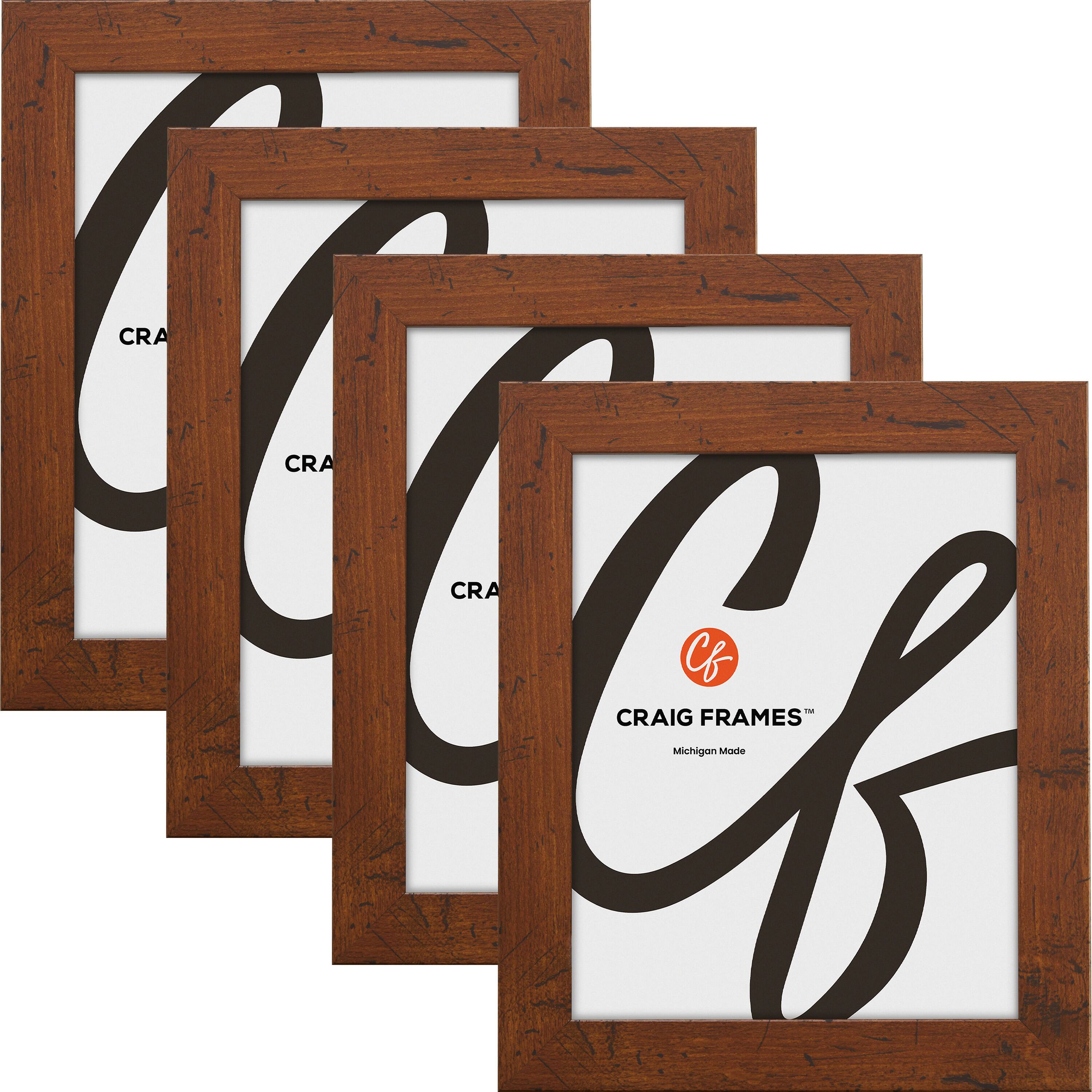 4 Pack: Craig Frames Bauhaus 125 Dark Walnut Picture Frame