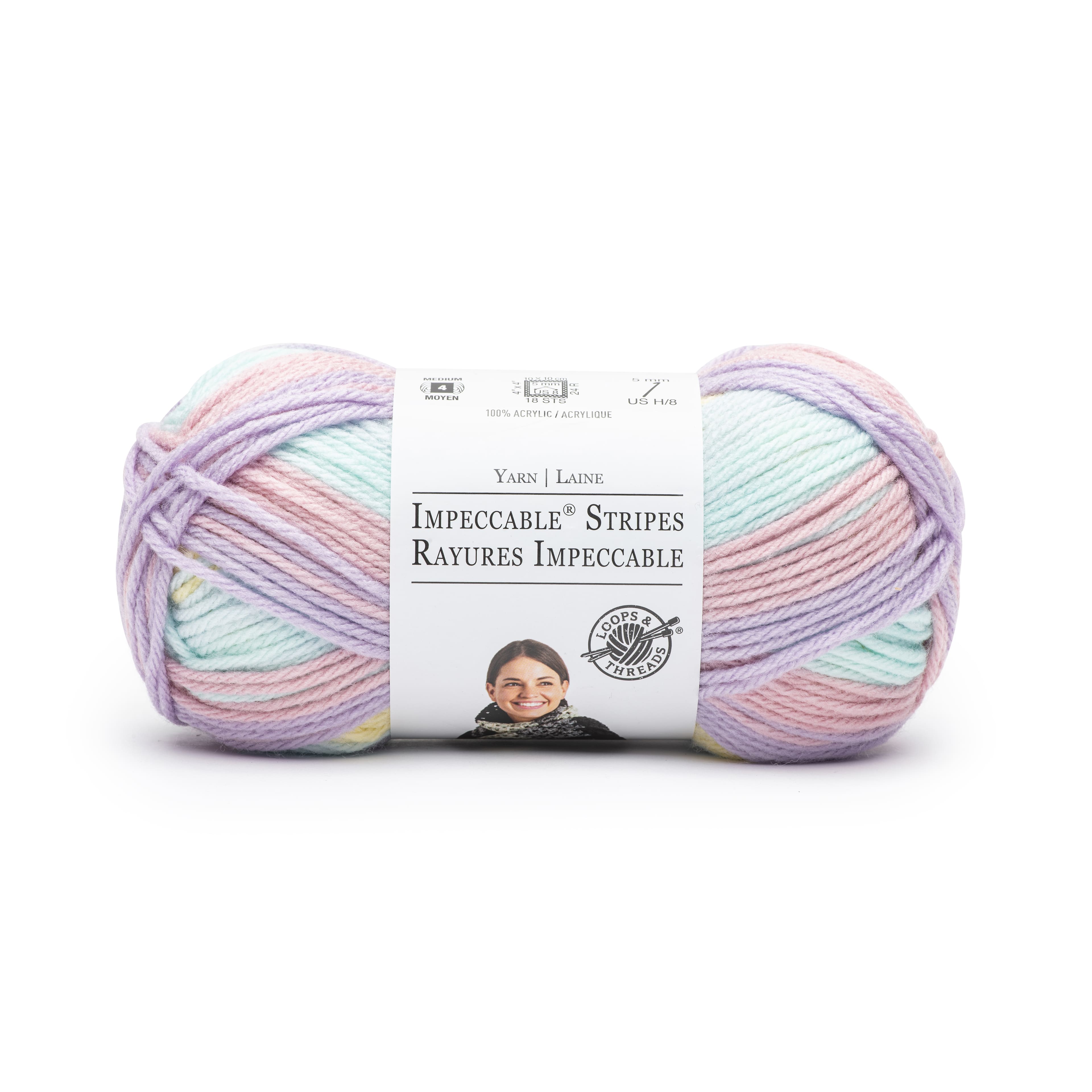 Impeccable&#xAE; Stripes Yarn by Loops &#x26; Threads&#xAE;