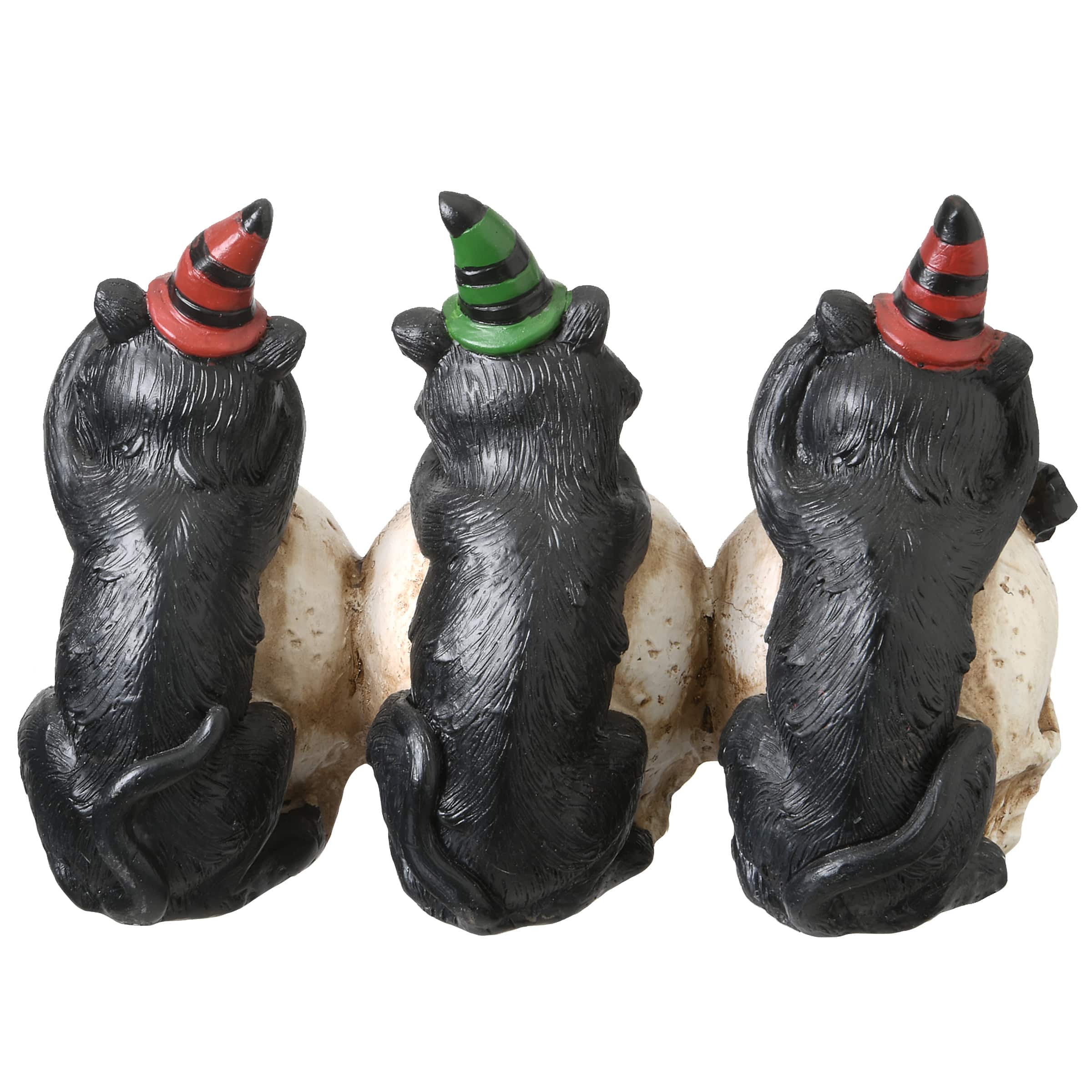 5" EEK Skulls with Black Cats