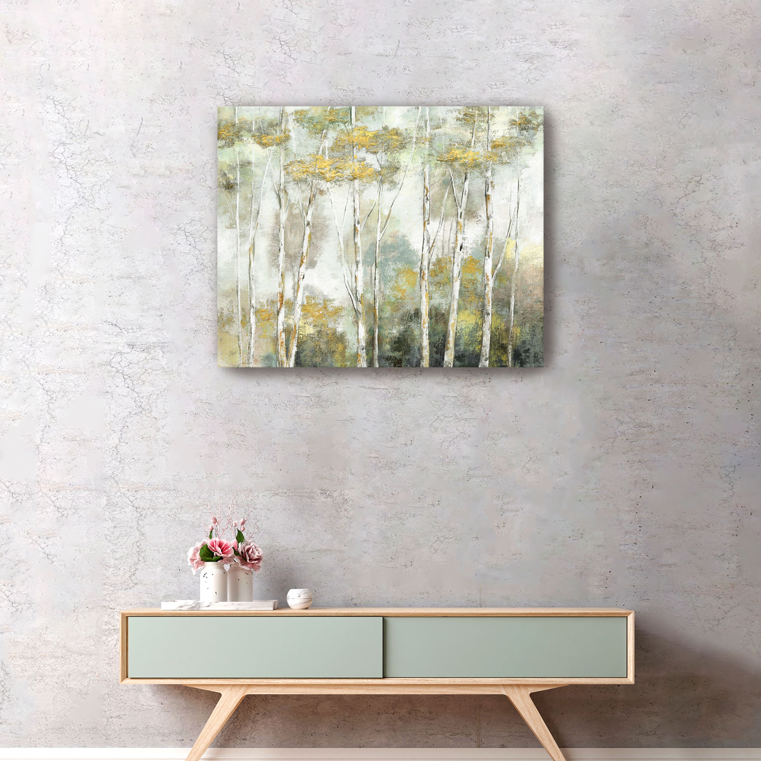 Twinkling Trees Canvas Giclee