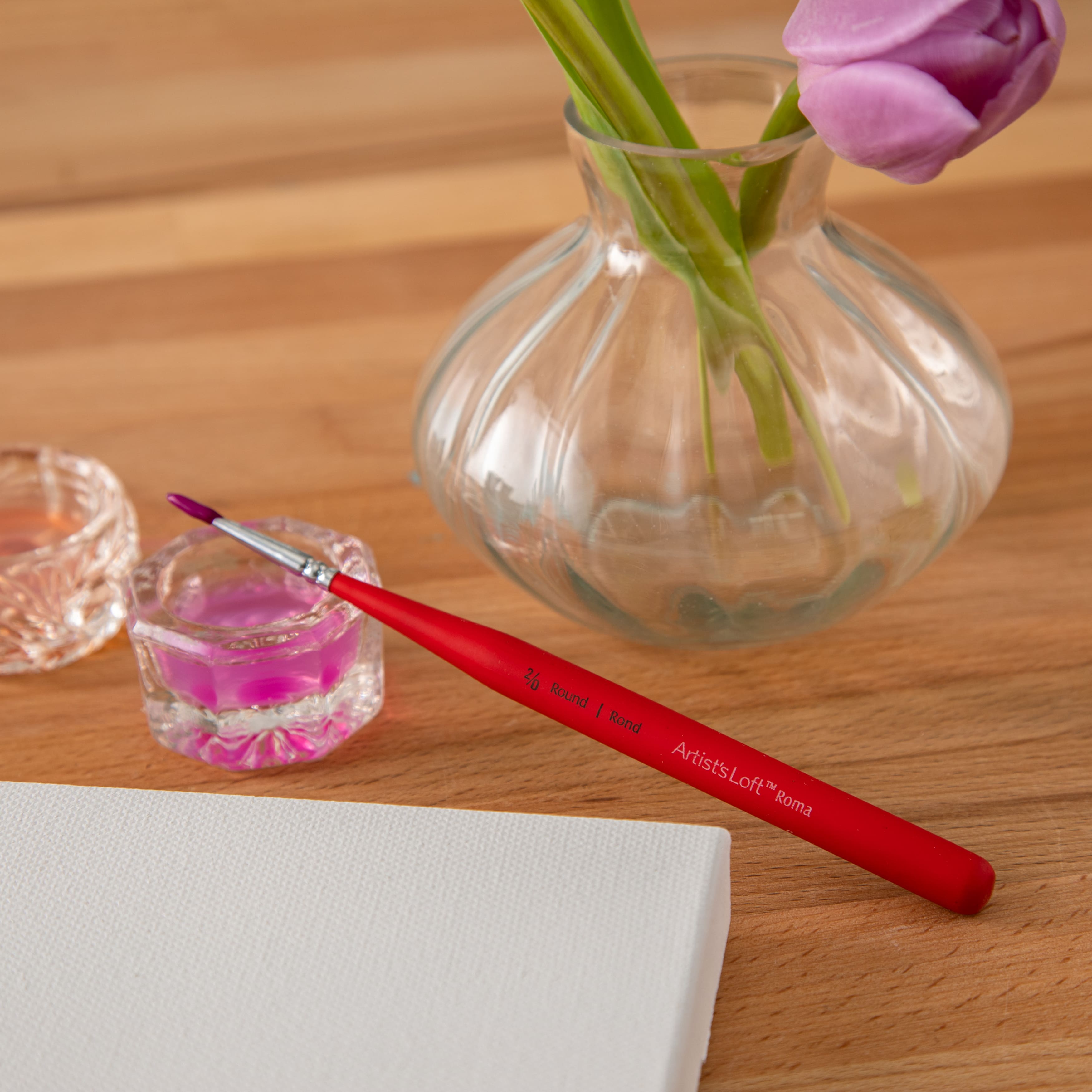 12 Pack: Roma Short Handle Round Brush by Artist's Loft®