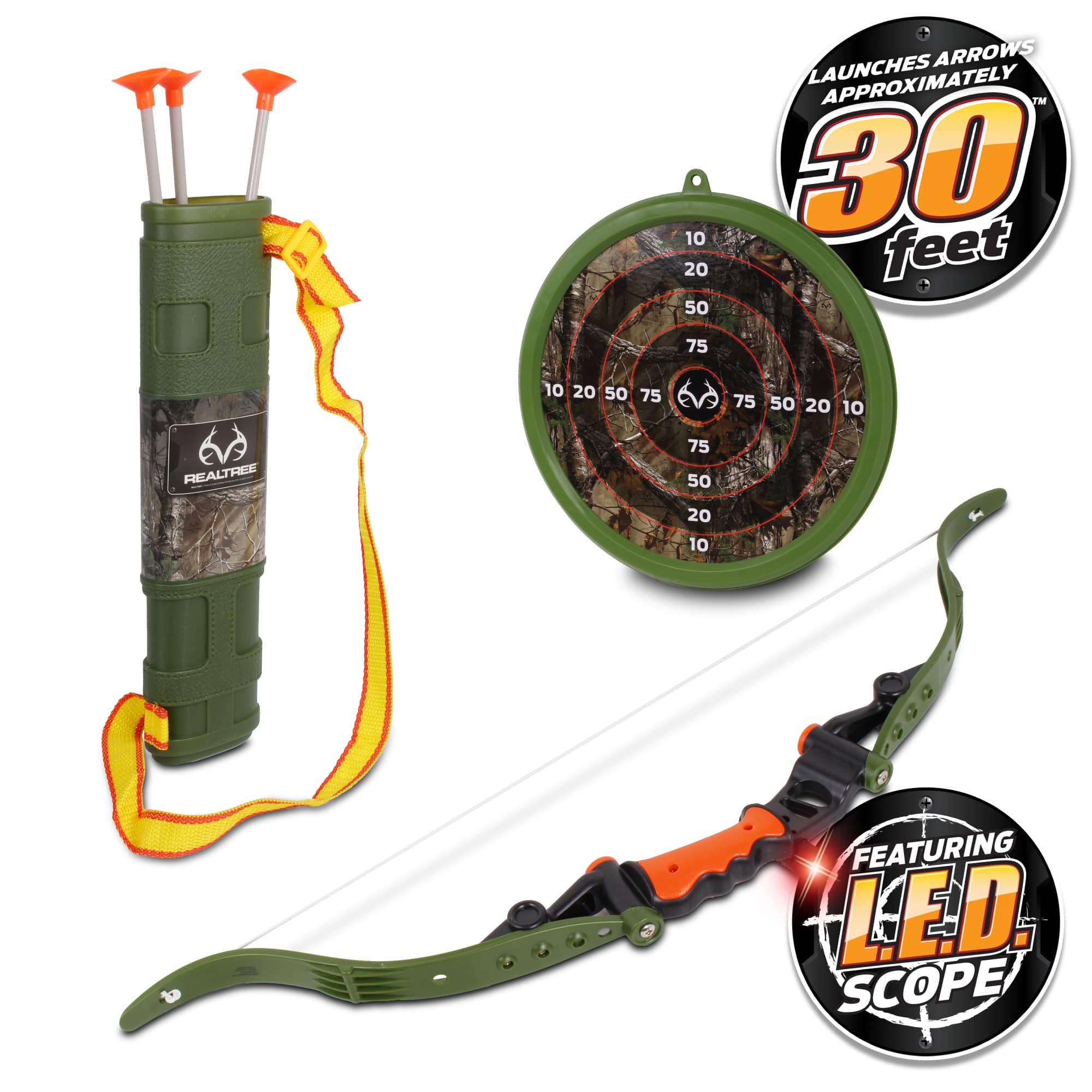 RealTree&#xAE; Green LED Scope Archery Set