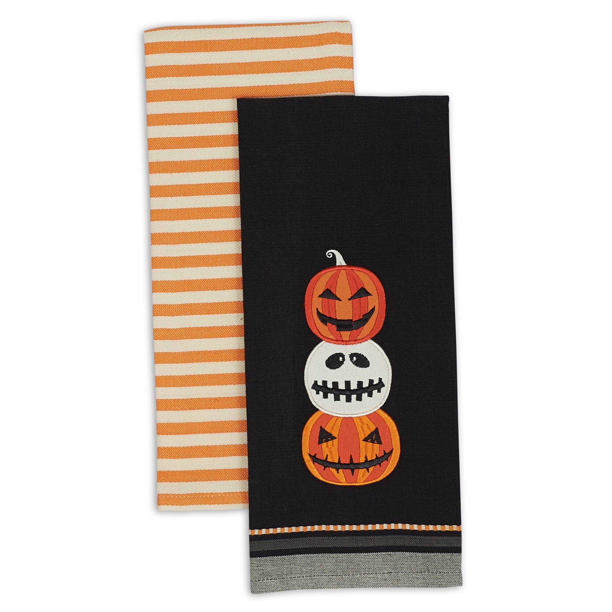 DII® Jack O' Lantern Dishtowel Set
