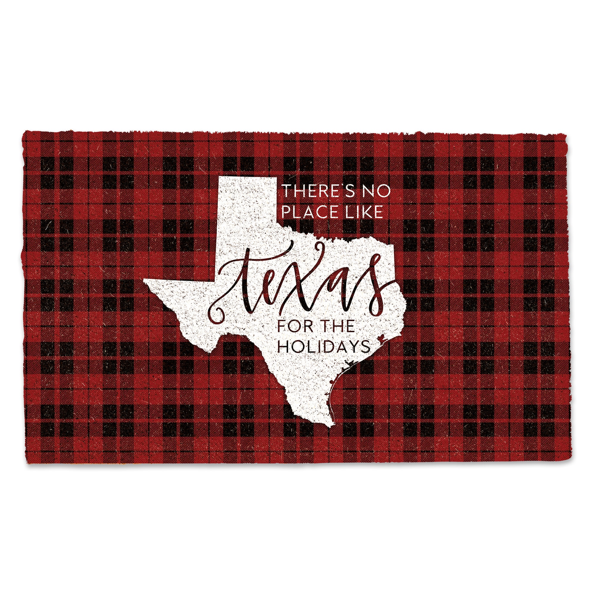 There's No Place Like Texas for the Holidays Doormat