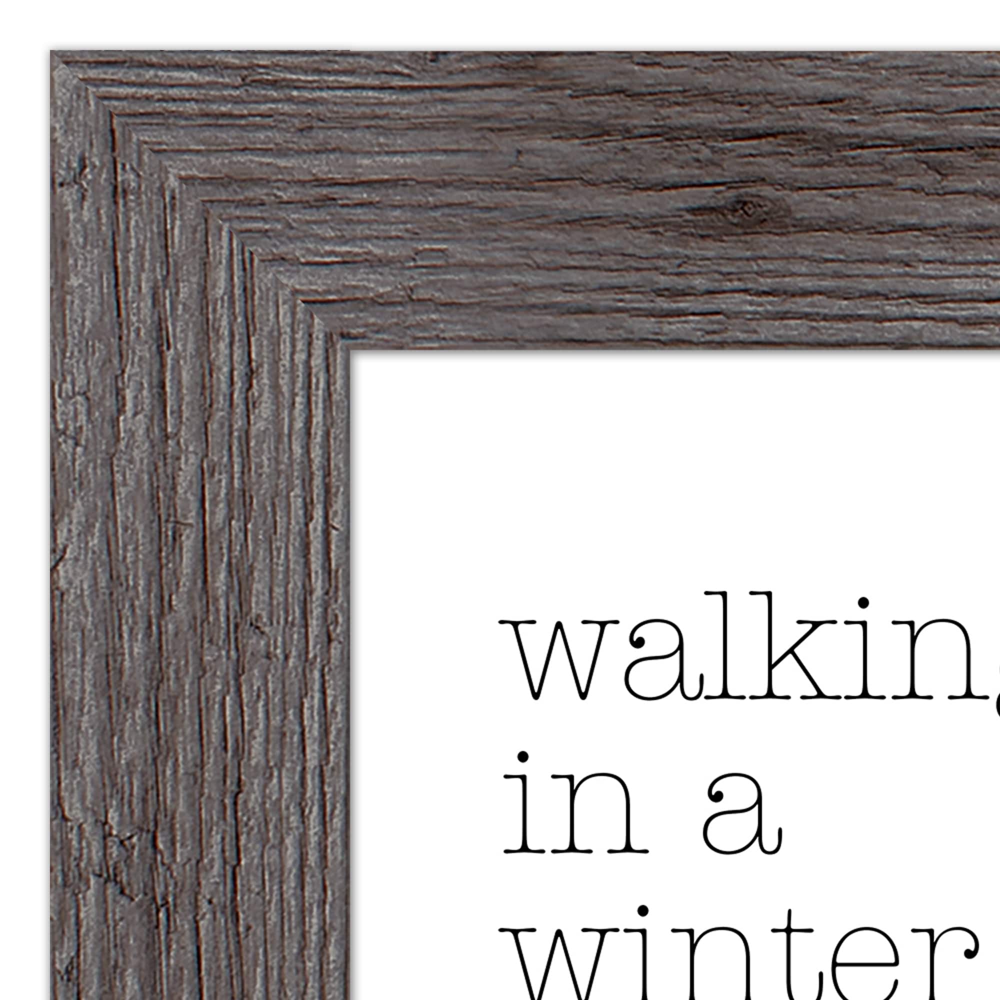 Walking in a Winter Wonderland Western Gray Framed Print