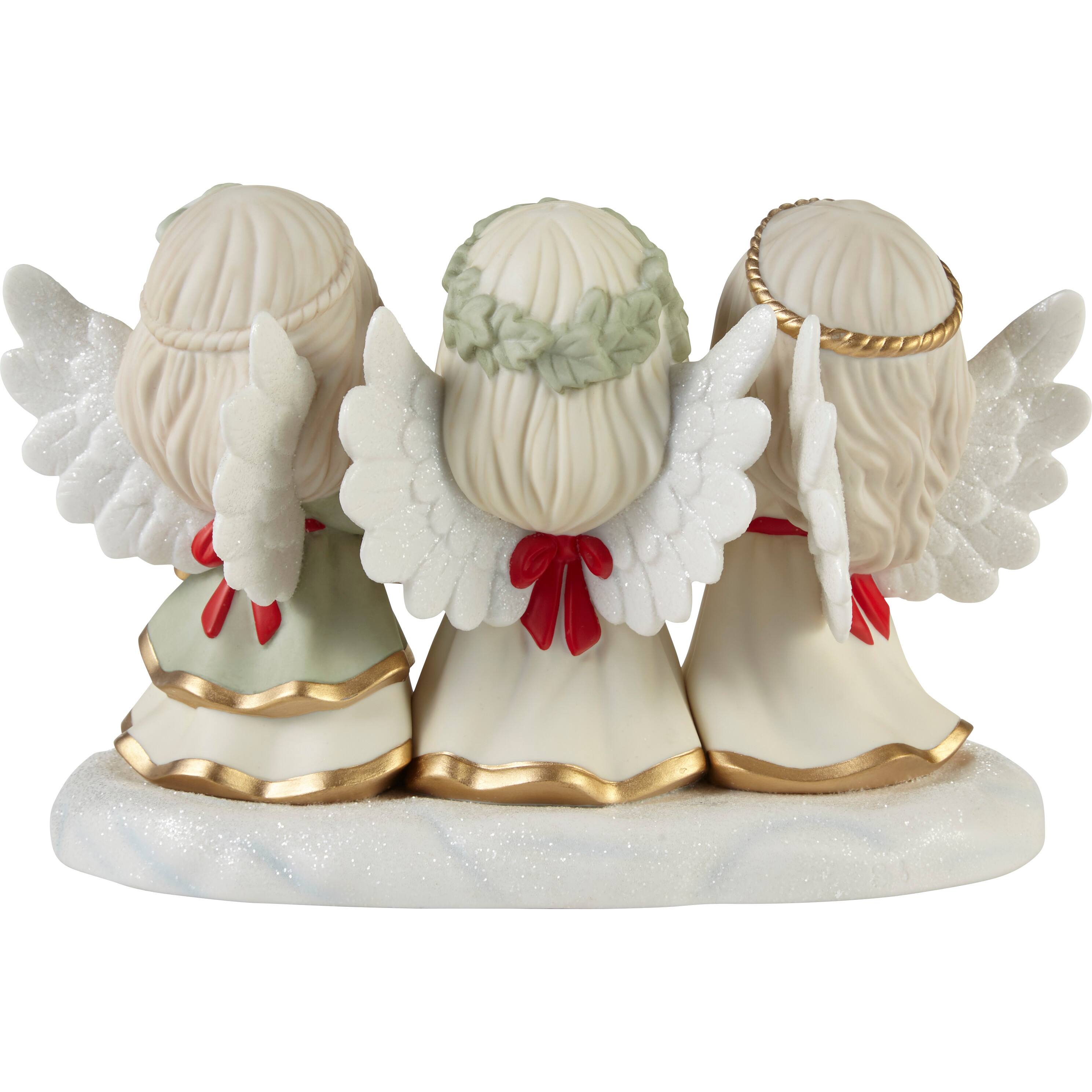 Precious Moments 5.25&#x22; Joyeux Noel Limited Edition Bisque Porcelain Figurine