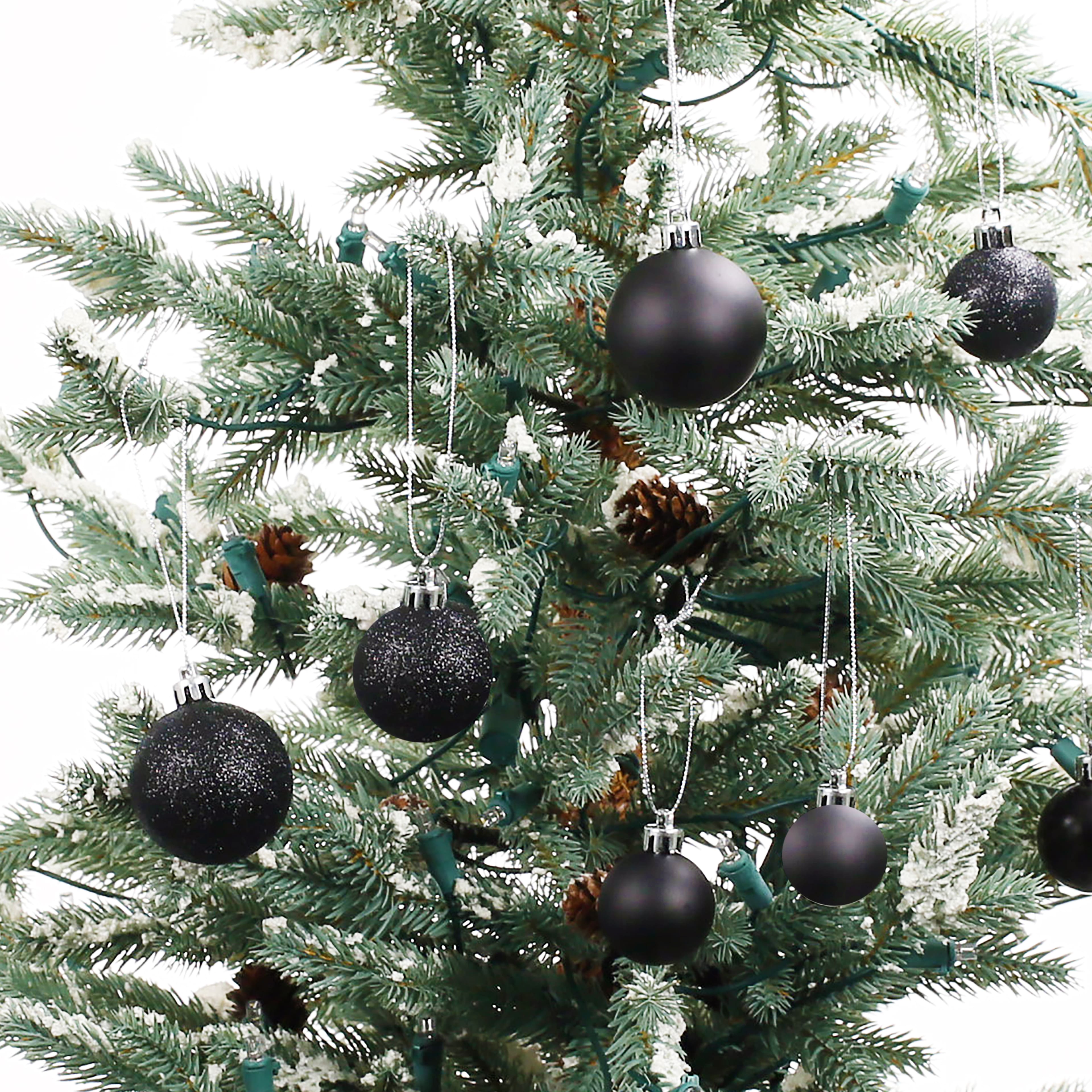 Black Halloween Ball Ornaments, 20ct. by Ashland®