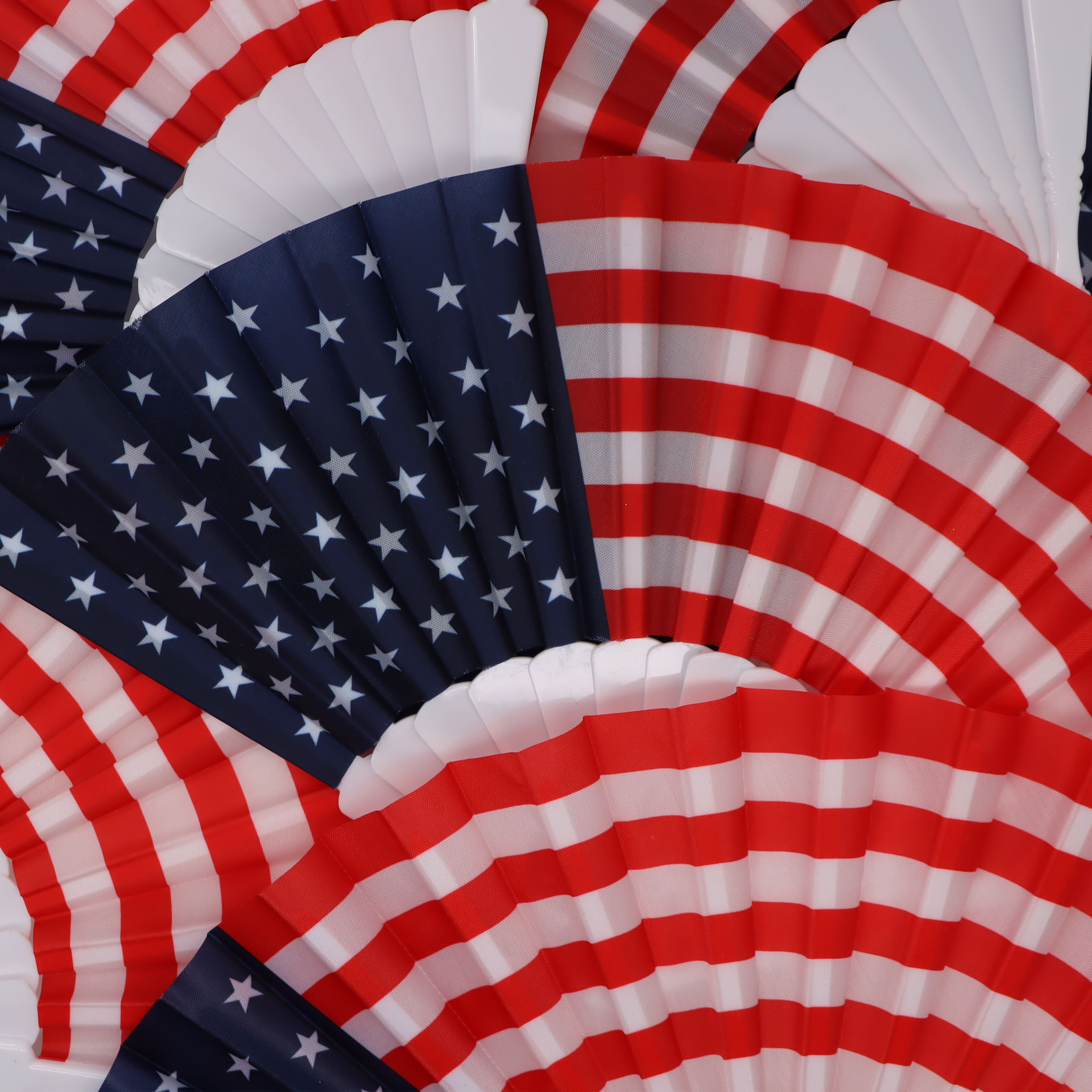 American Flag Fans, 6ct. by Celebrate It&#x2122;