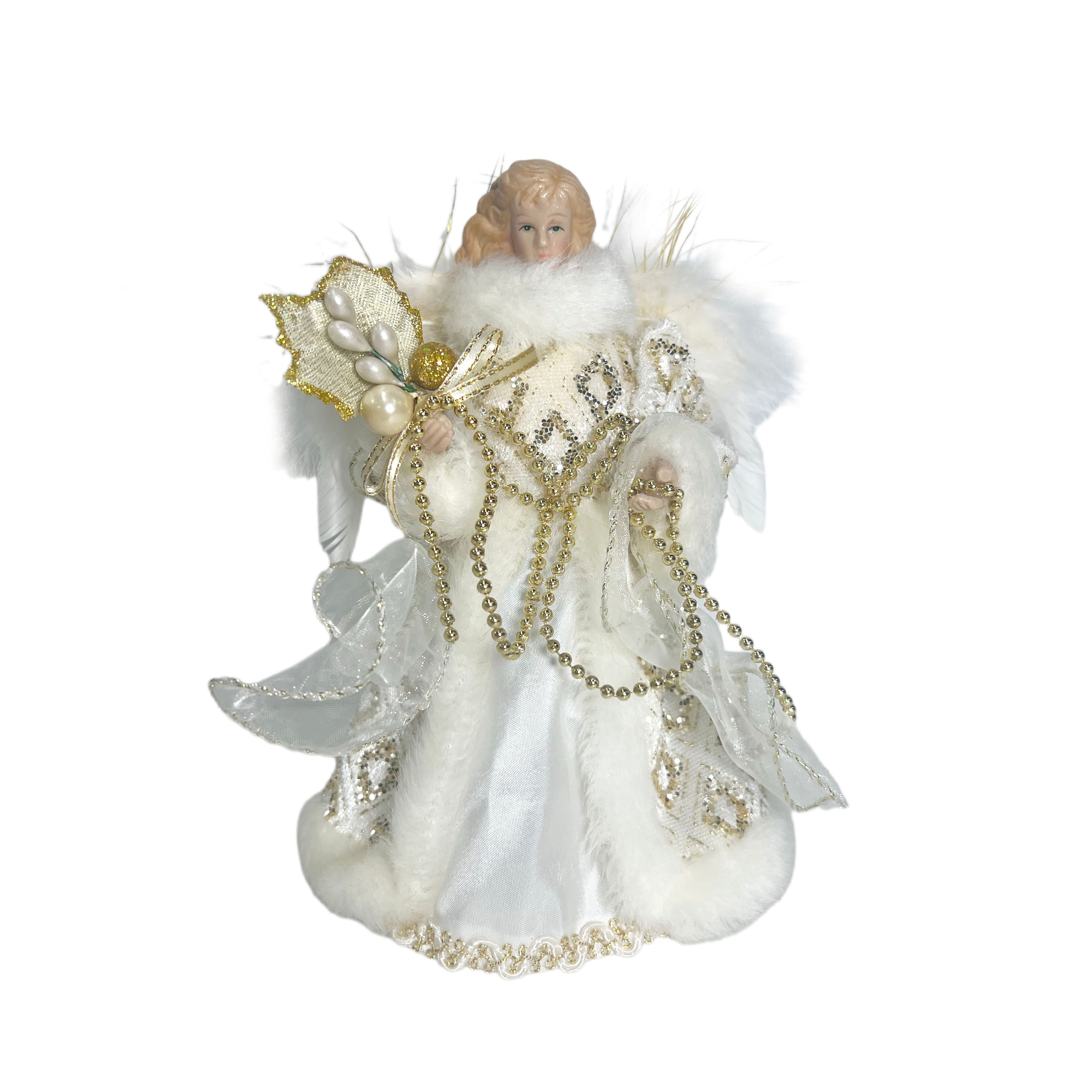 7&#x22; White &#x26; Gold Angel D&#xE9;cor by Ashland&#xAE;