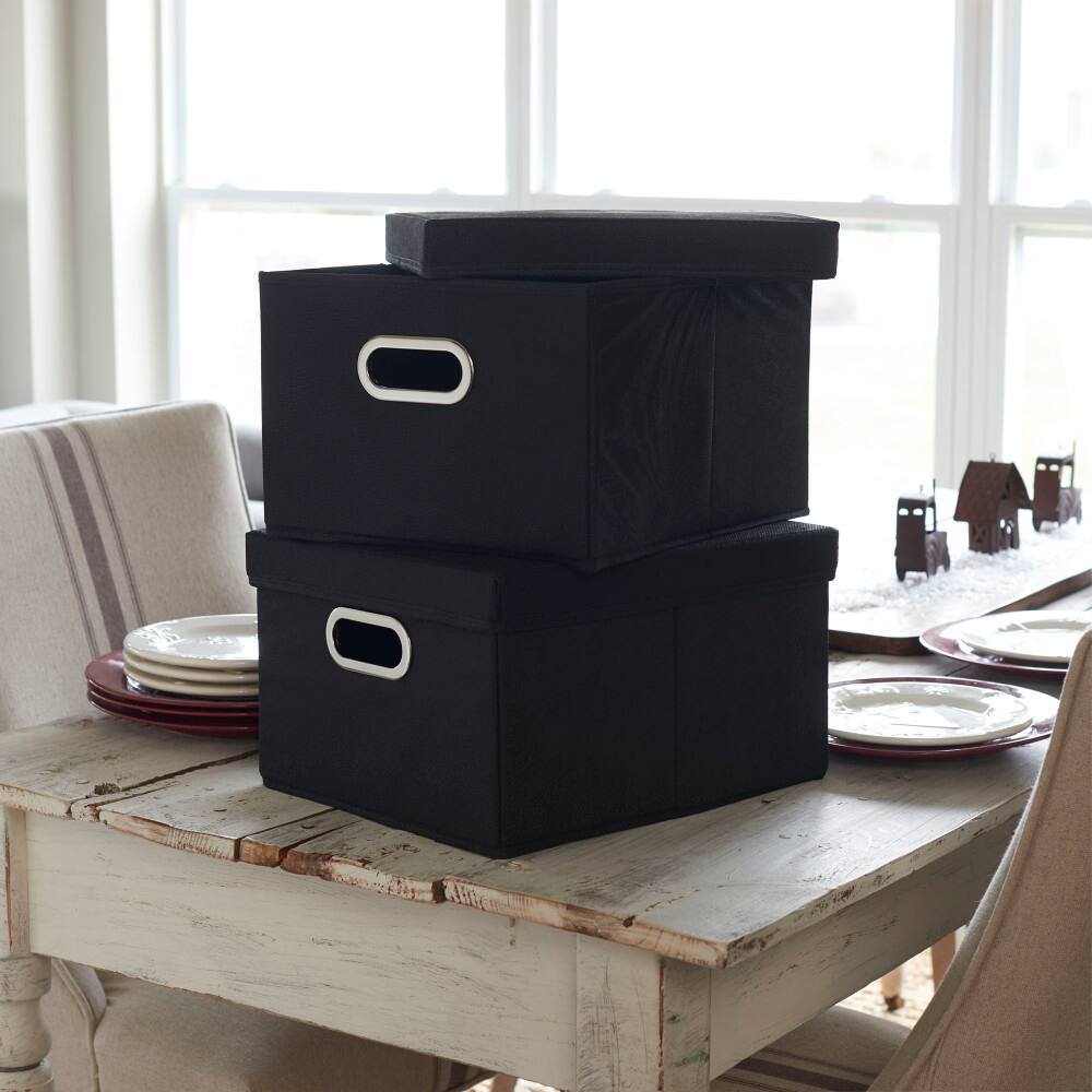Household Essentials Storage Bins with Lids, 2ct.