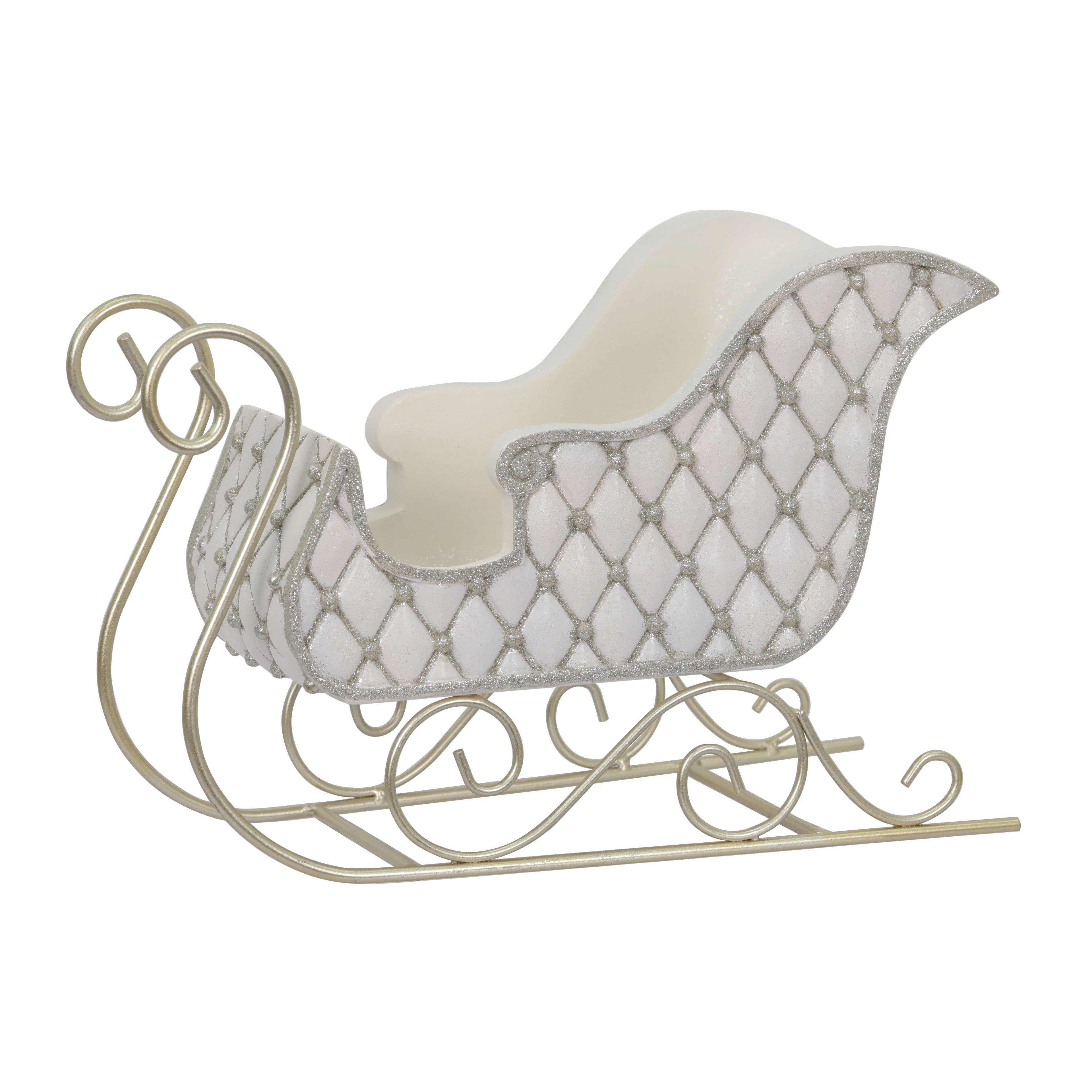 11.75&#x22; Champagne Sleigh Tabletop Accent by Ashland&#xAE;