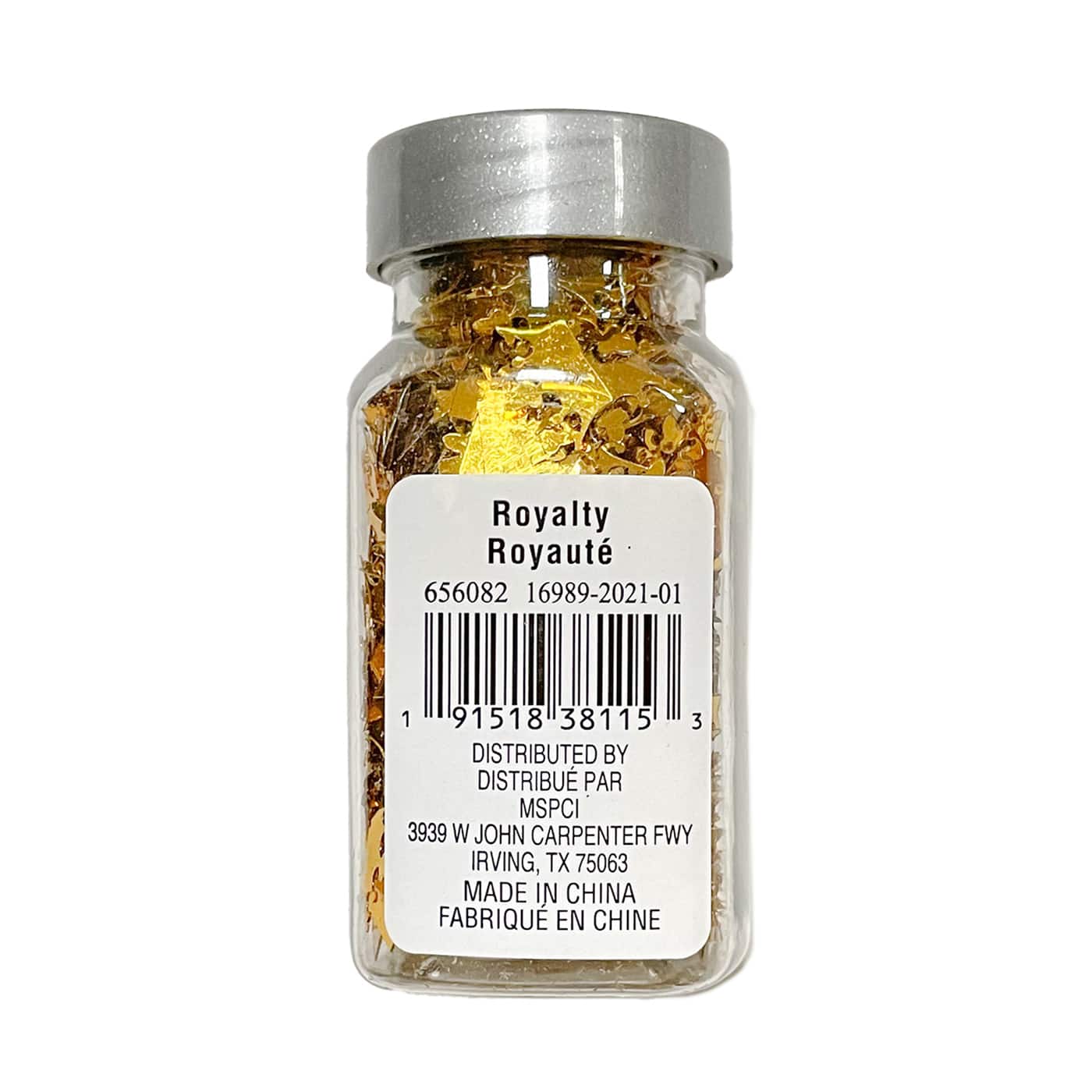 12 Pack: Gold Crown Polyester Glitter Shapes by Recollections™