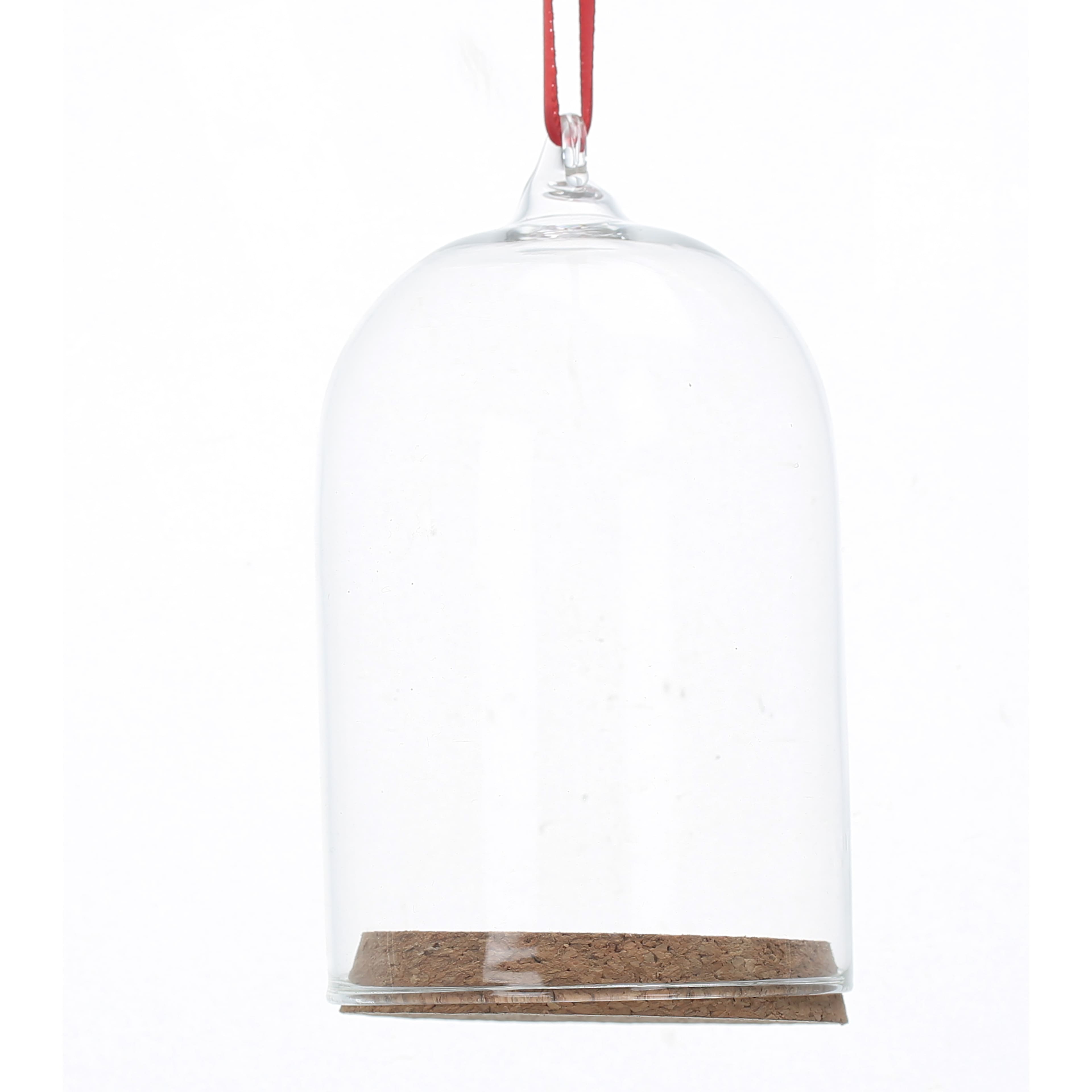 4.5&#x22; Clear DIY Glass Cloche Ornament with Cork by Make Market&#xAE;