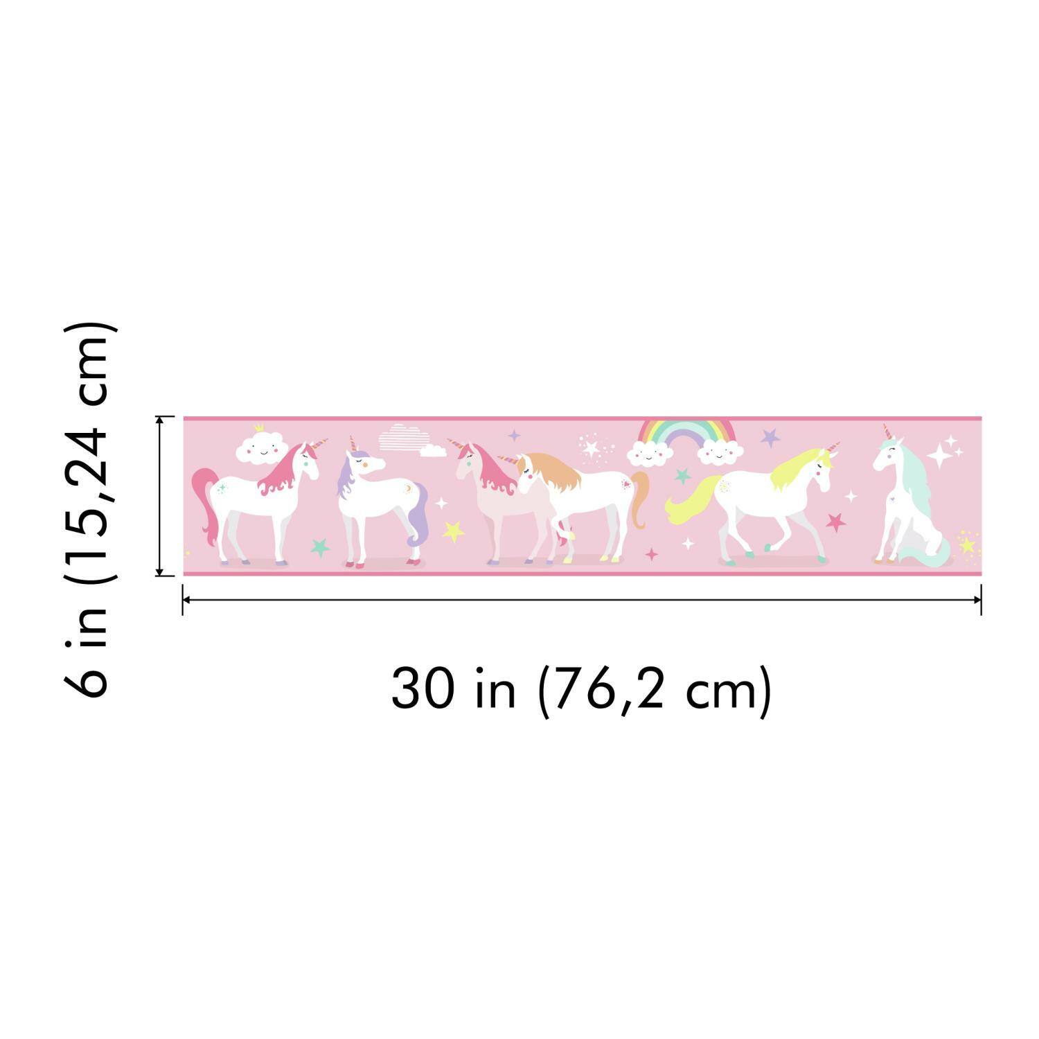 RoomMates Magical Unicorn Peel & Stick Wallpaper Border