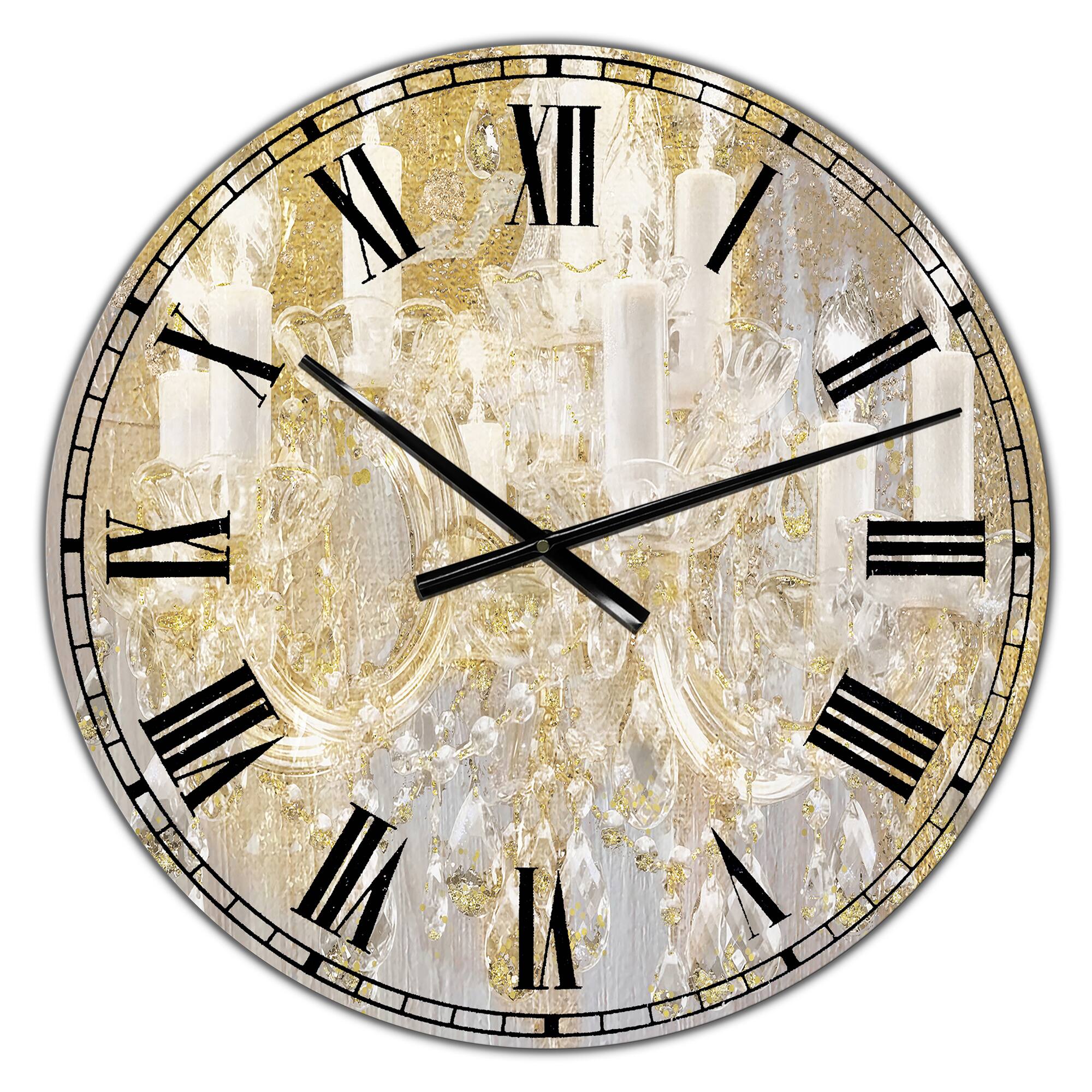 Designart 'Treasured Cottage Oversized Fashion Wall Clock