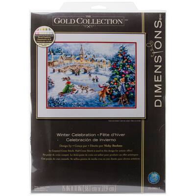 Stoney Creek Winter in the Village Counted Cross Stitch Book