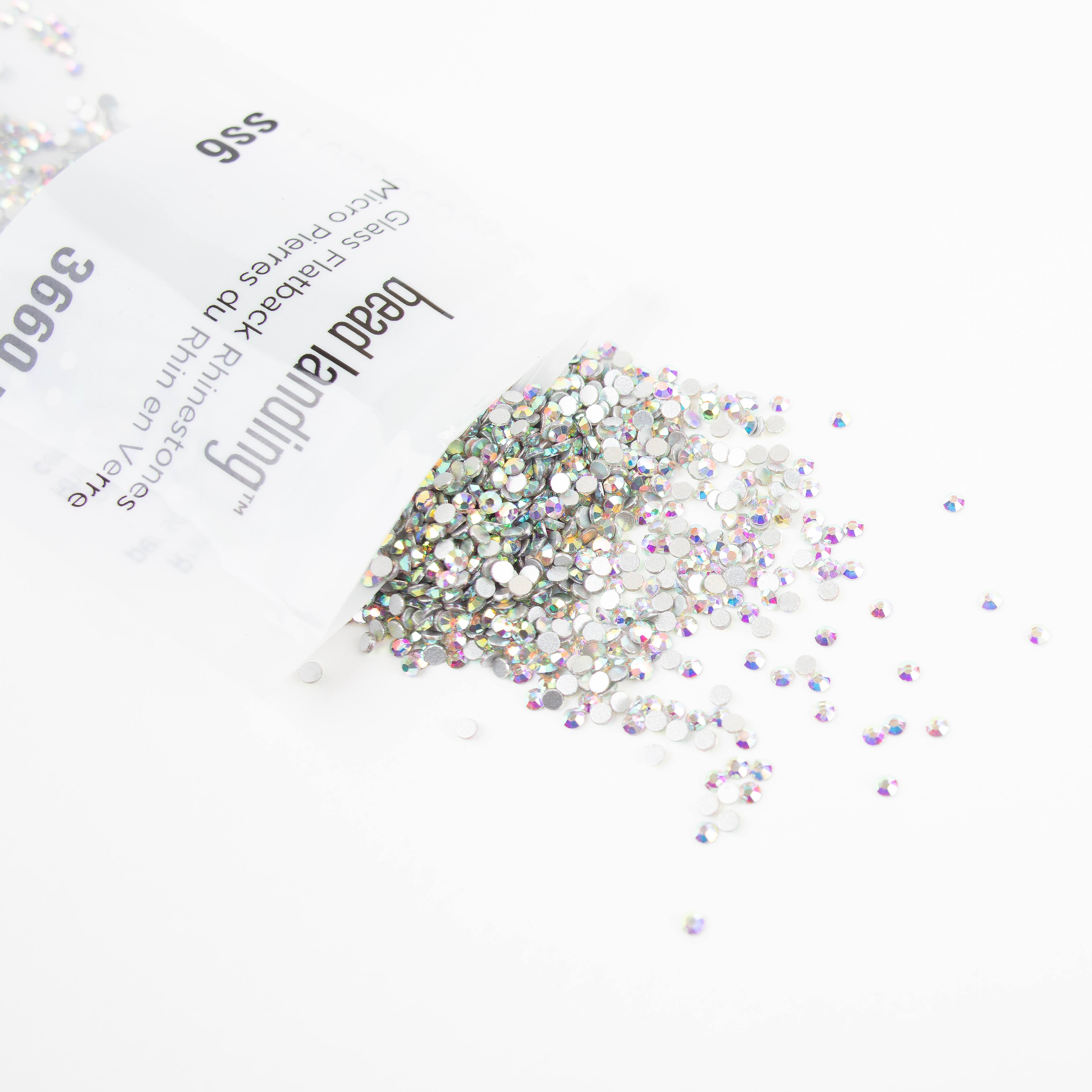 12 Pack: SS6 Glass Flatback Rhinestones by Bead Landing™