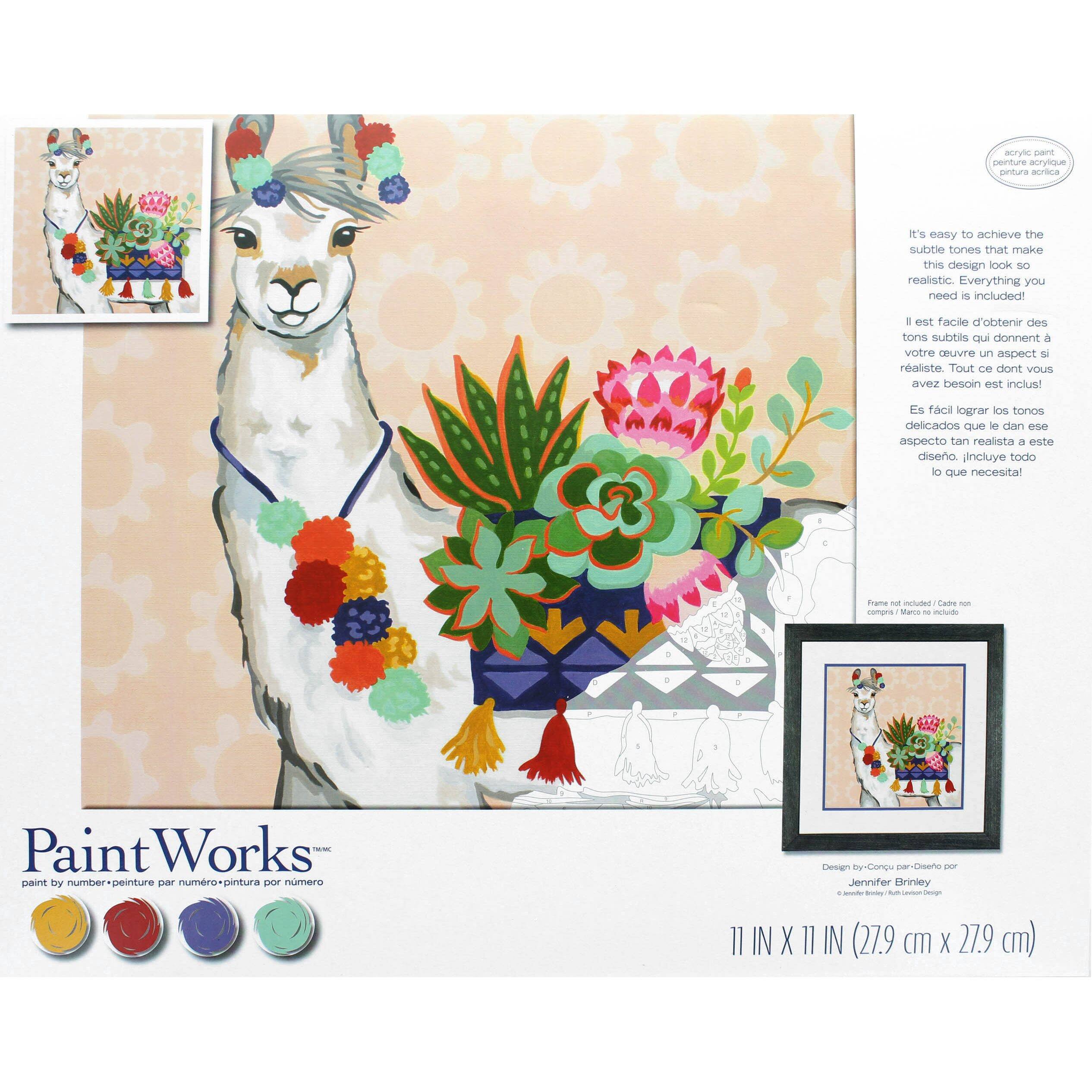 Dimensions® PaintWorks™ Canyon Llama Paint by Number Kit Michaels