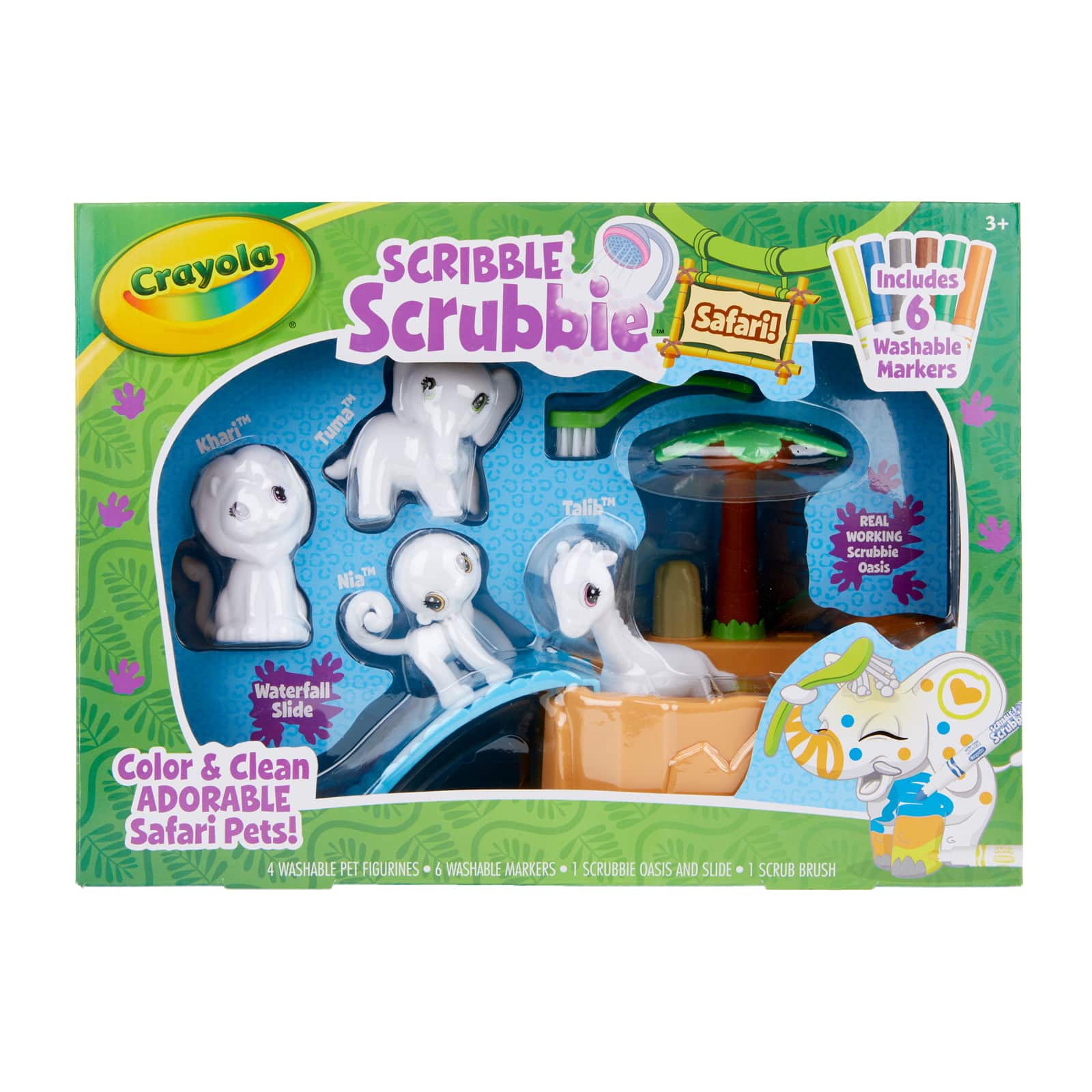8 Pack: Crayola Scribble Scrubbie Safari Animals Set |