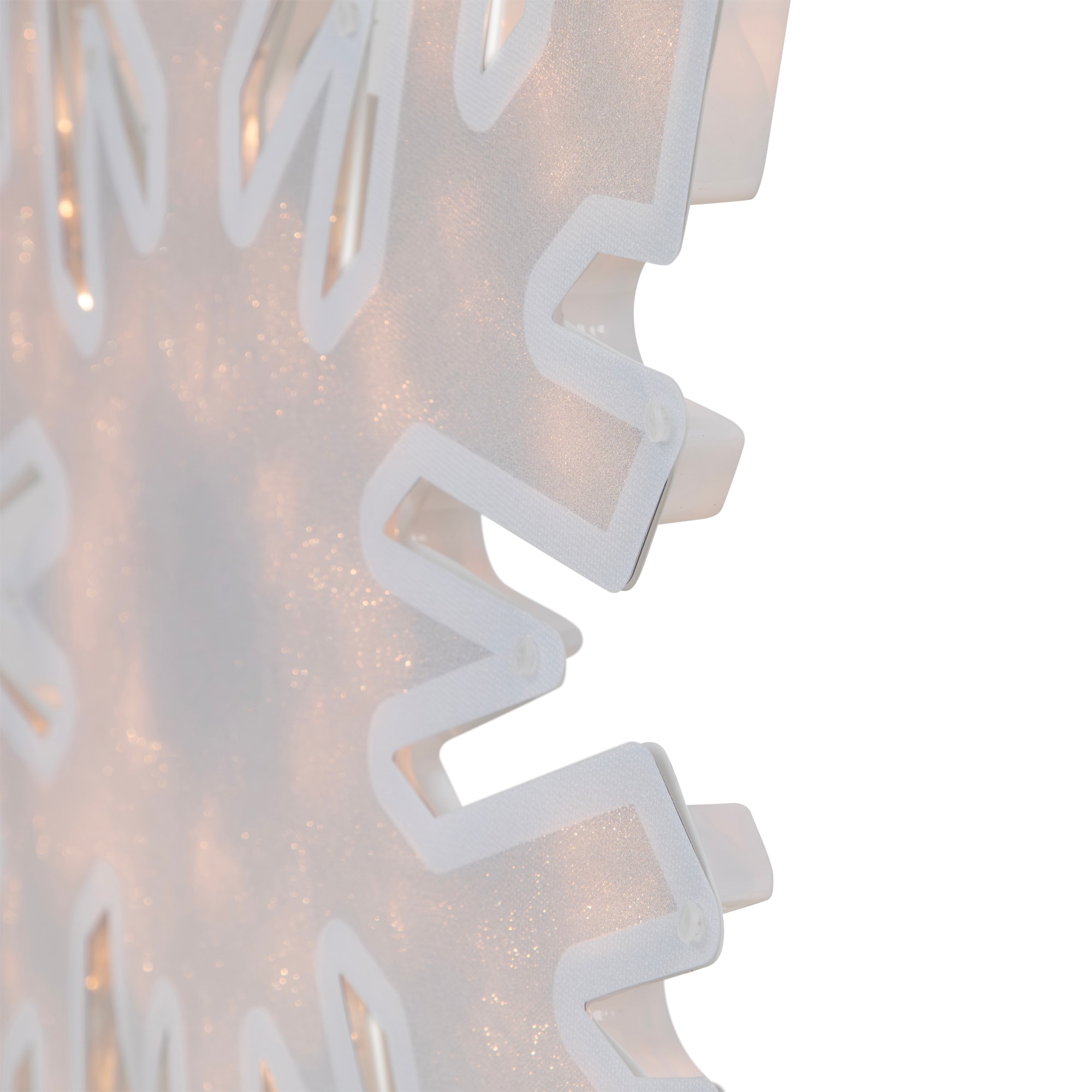 20" Lighted Snowflake Christmas Window Silhouette Décor