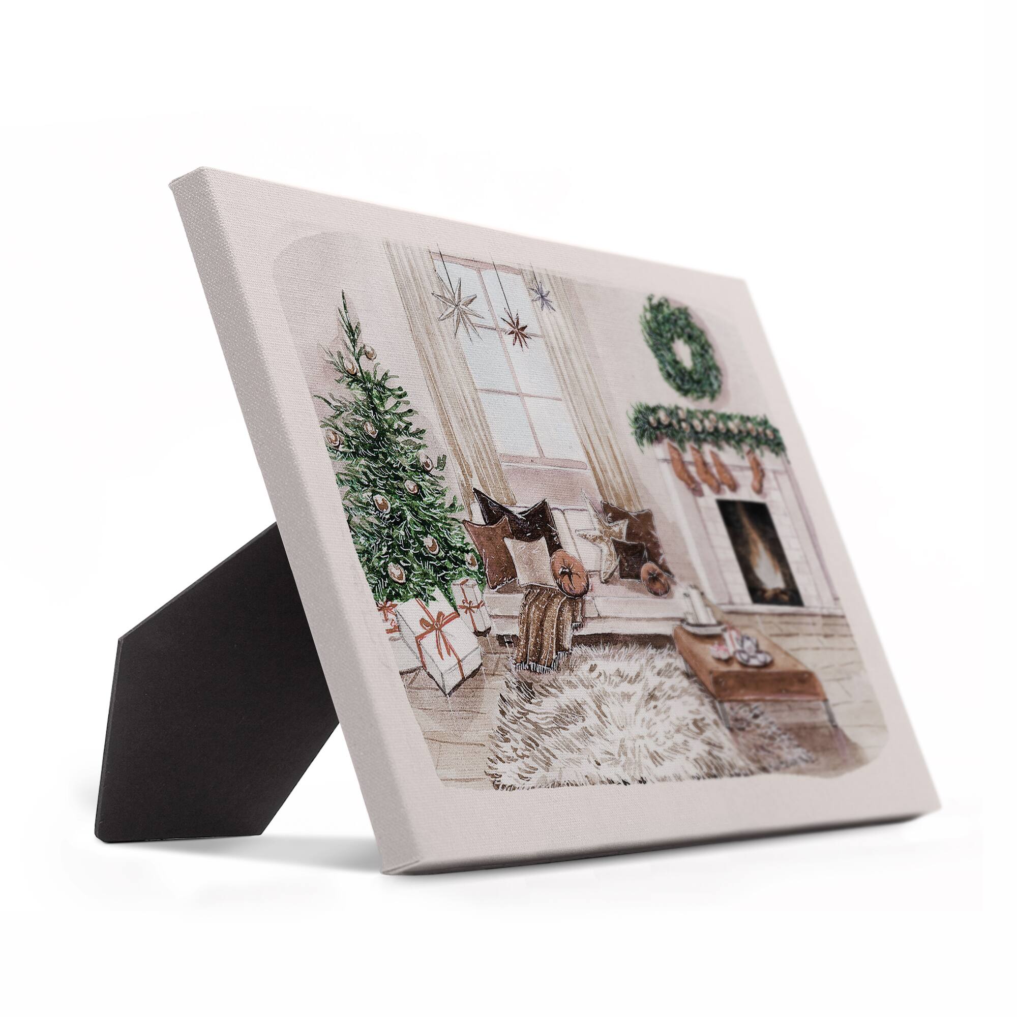 Comfort And Joy Living Room 10x8 Tabletop Canvas