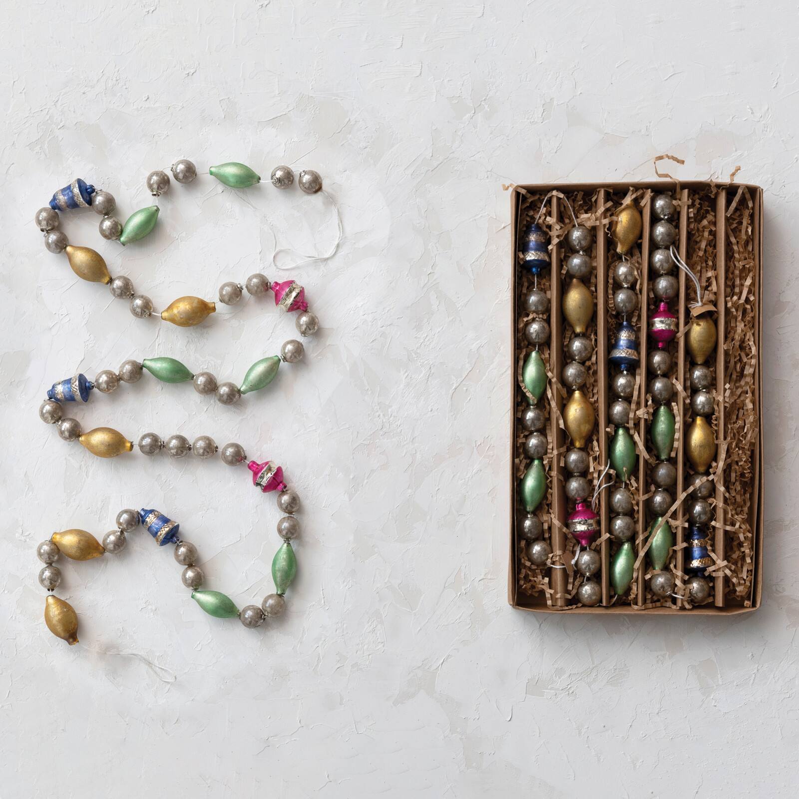 Hello Honey&#xAE; 6ft. Multicolor Glass Bead Garland in Box