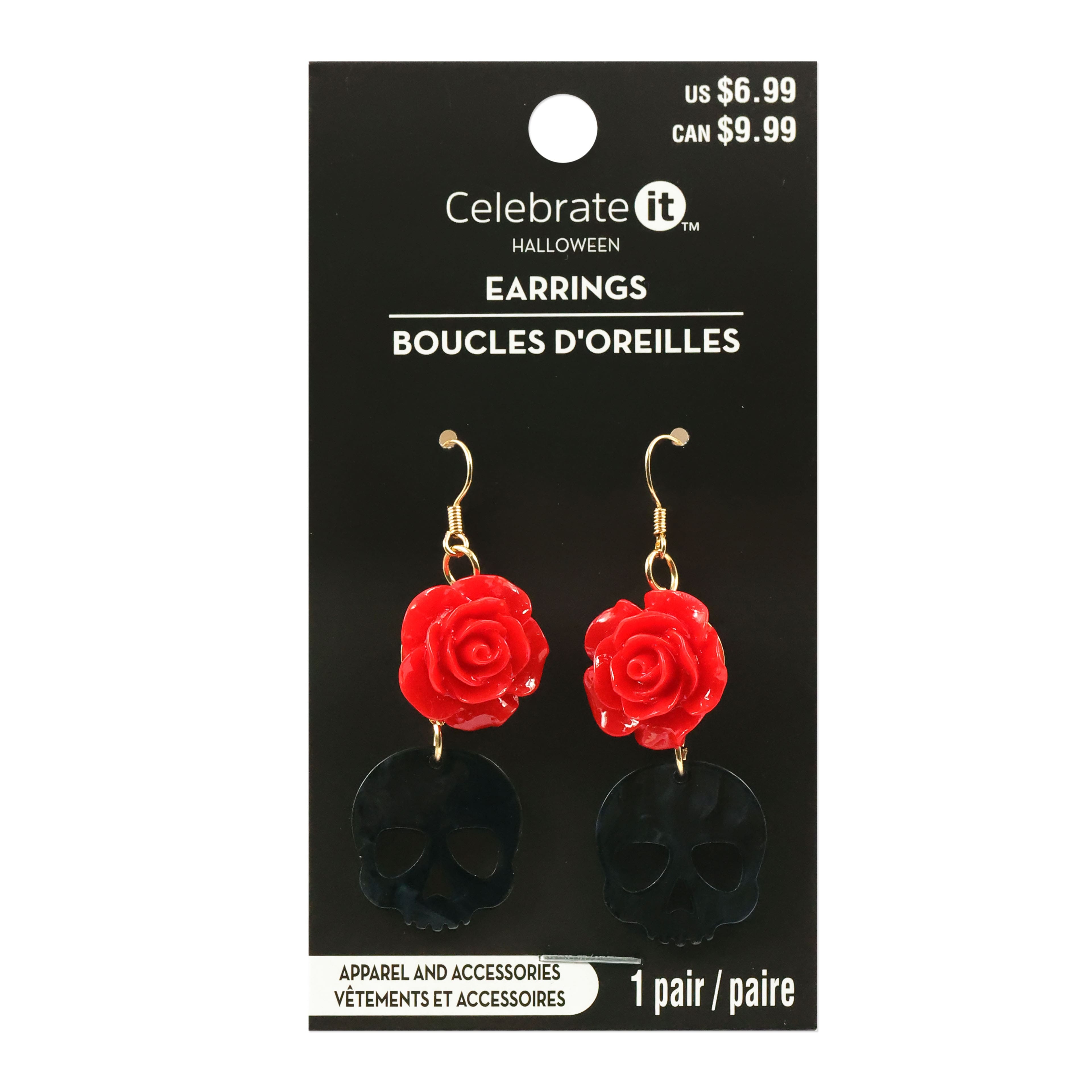 Rose &#x26; Skull Earrings by Celebrate It&#x2122;