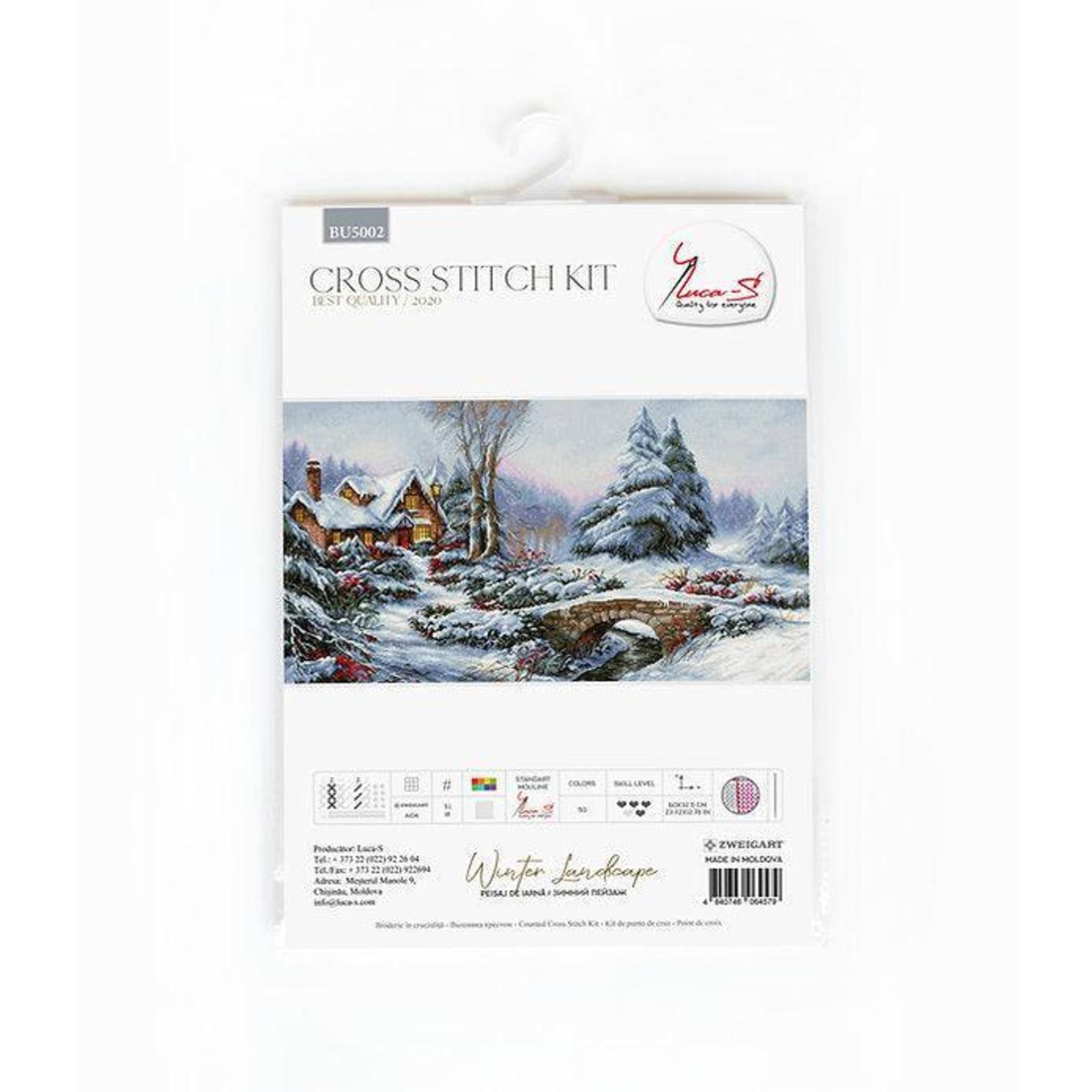 Luca-S Winter Landscape Counted Cross Stitch Kit