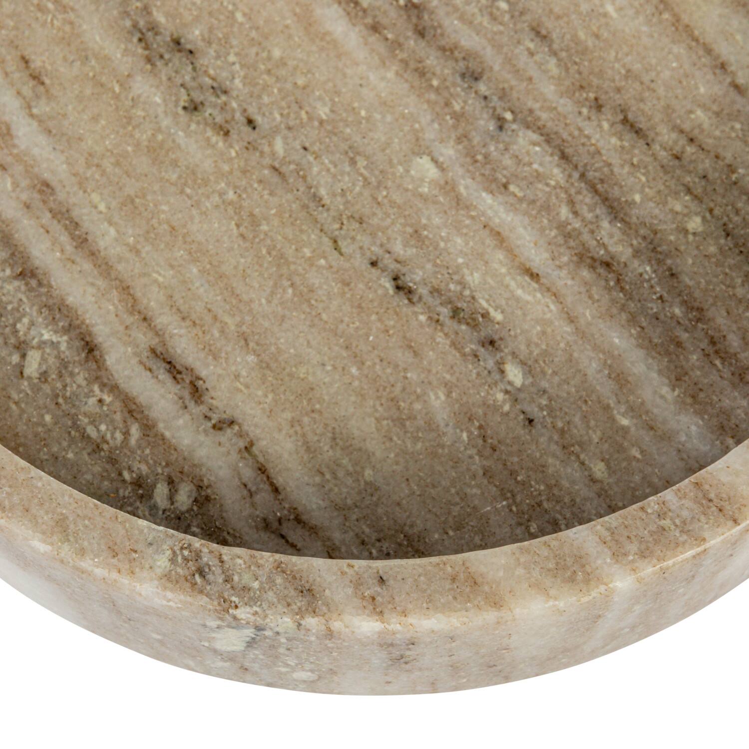 Hello Honey&#xAE; 8&#x22; Beige Marble Bowl Dish