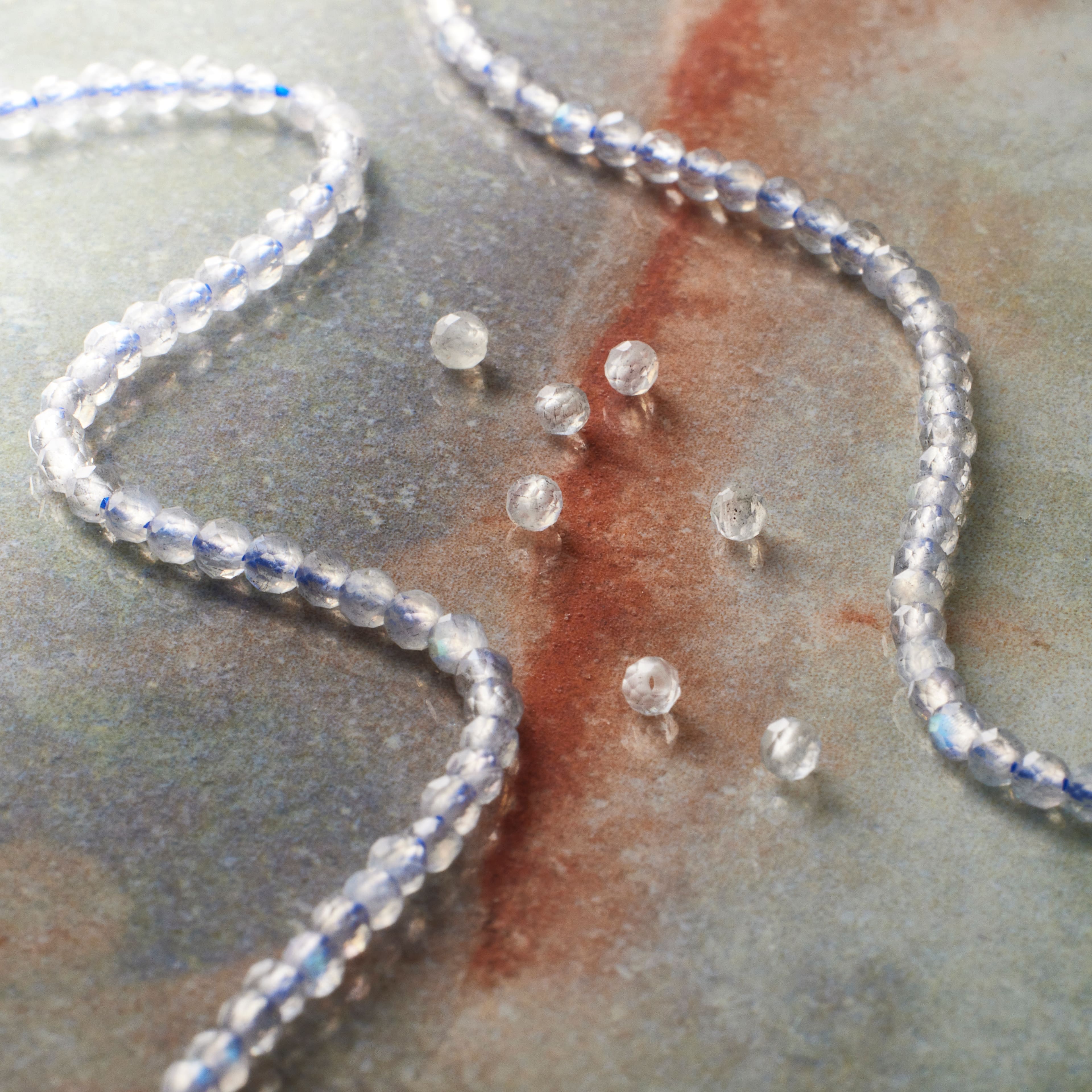 12 Pack: Faceted Labradorite Round Beads, 2mm by Bead Landing™