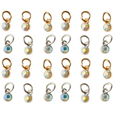 Charmalong™ Crystal AB Drop Charms by Bead Landing™ image