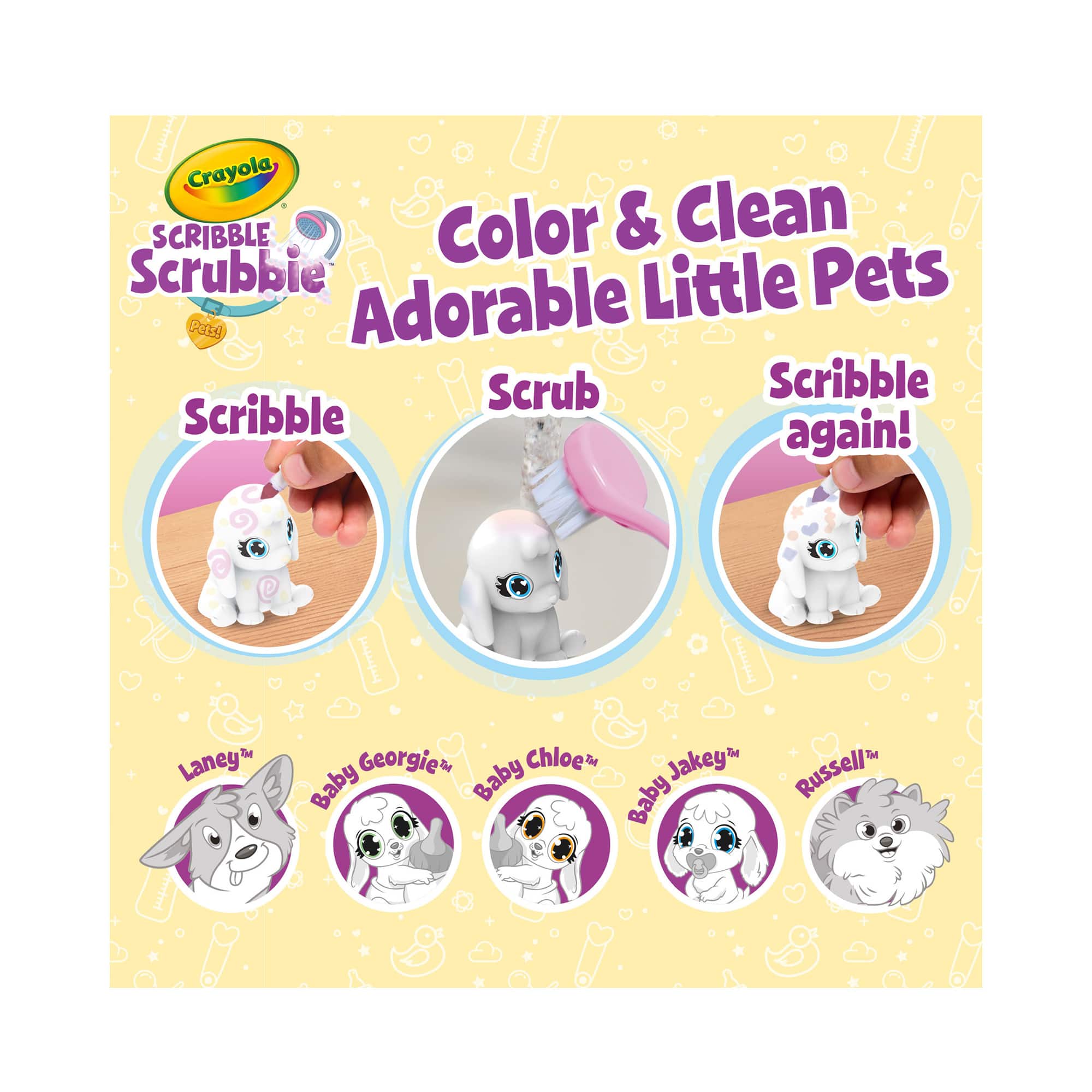 Crayola® Scribble Scrubbie® Baby Pets Nursery Set