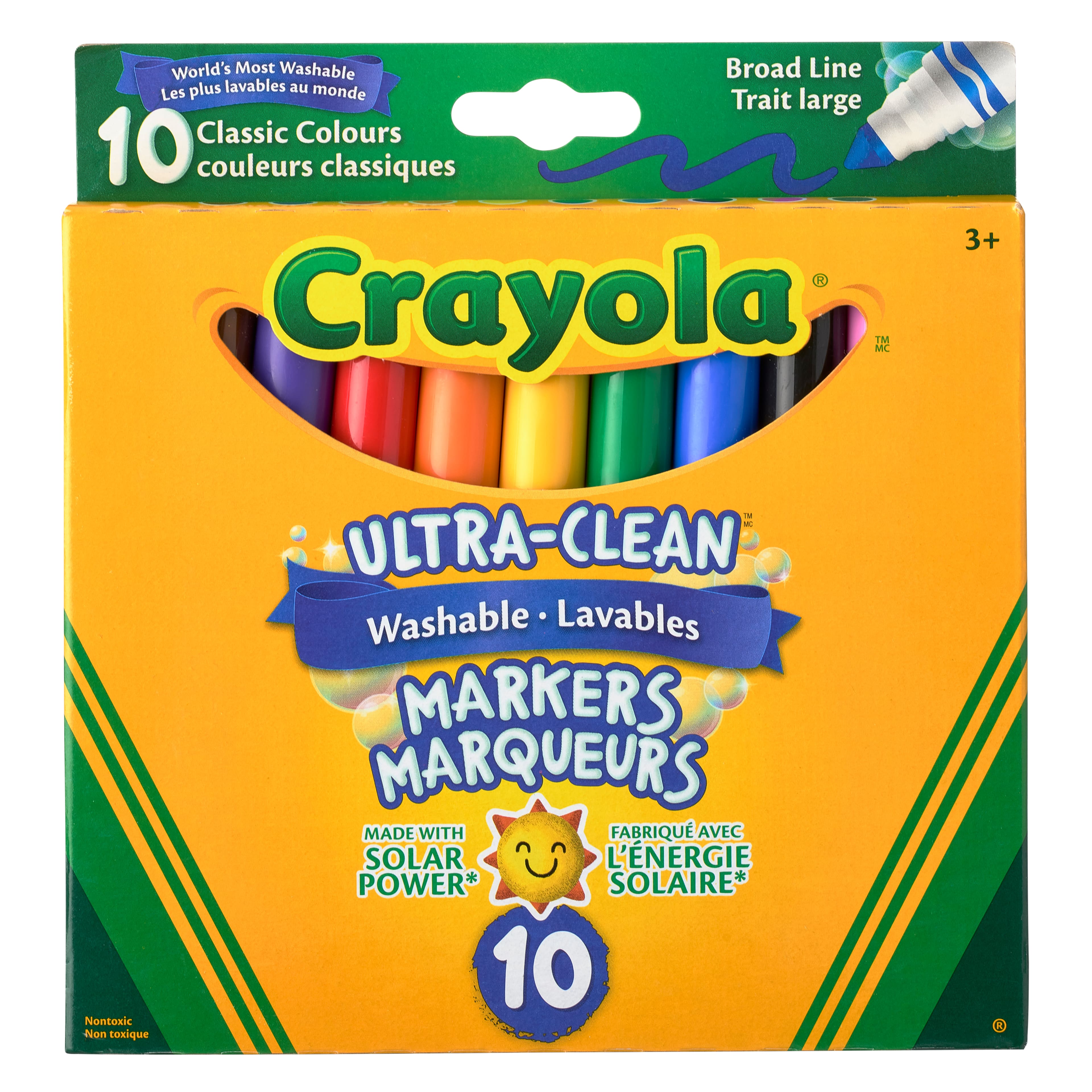 Crayola® Ultra-Clean™ Classic Colours Broad Line Washable Markers